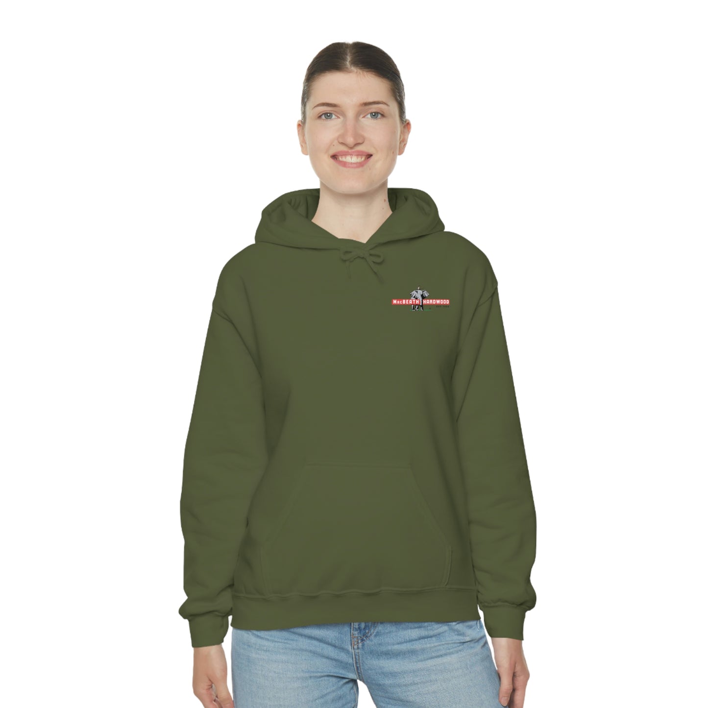 MacBeath Hardwood Heavy Blend Hooded Sweatshirt - Left Chest Logo