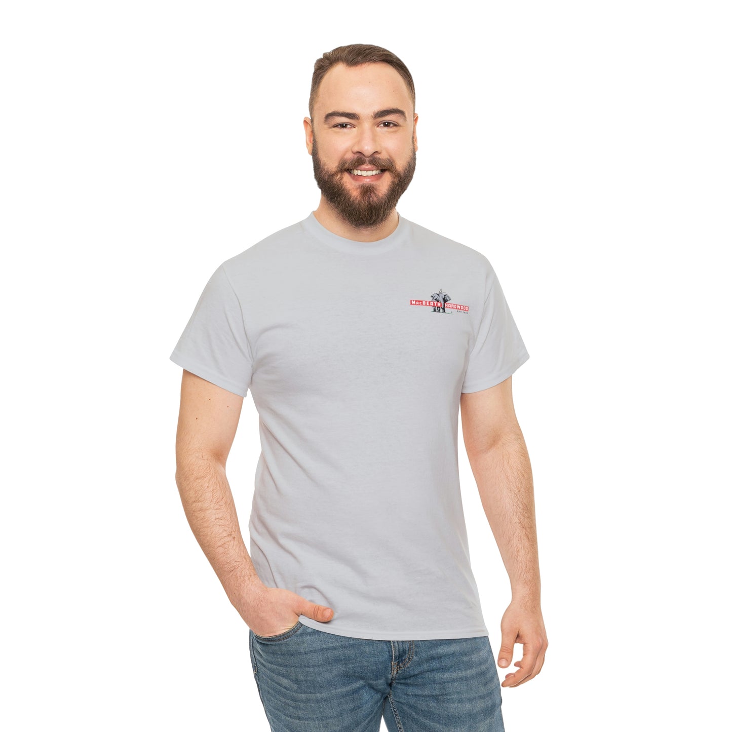 MacBeath Hardwood Heavy Cotton Tee - Left Chest Logo