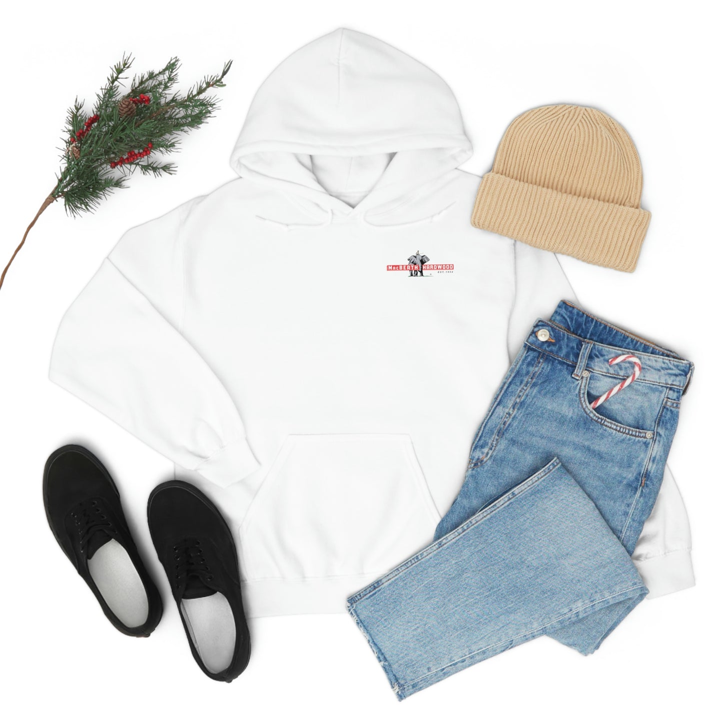 MacBeath Hardwood Heavy Blend Hooded Sweatshirt - Left Chest Logo