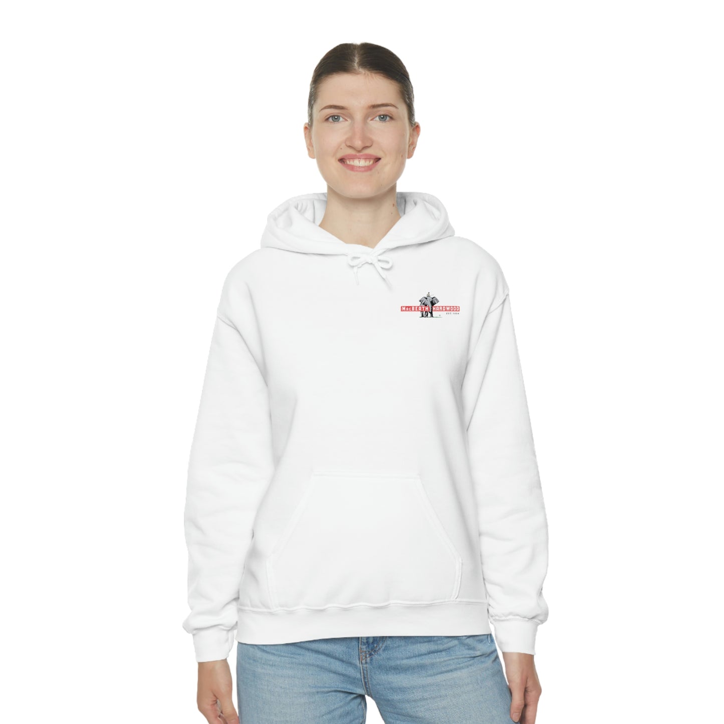 MacBeath Hardwood Heavy Blend Hooded Sweatshirt - Left Chest Logo
