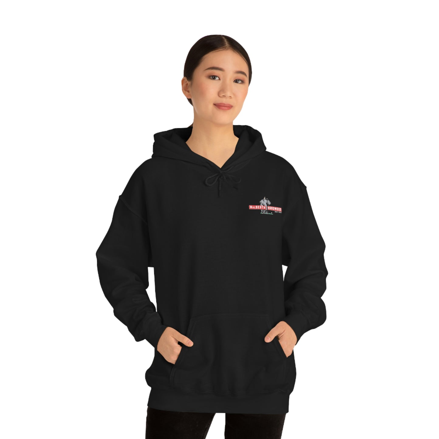 MacBeath Hardwood Heavy Blend Hooded Sweatshirt - Left Chest Logo