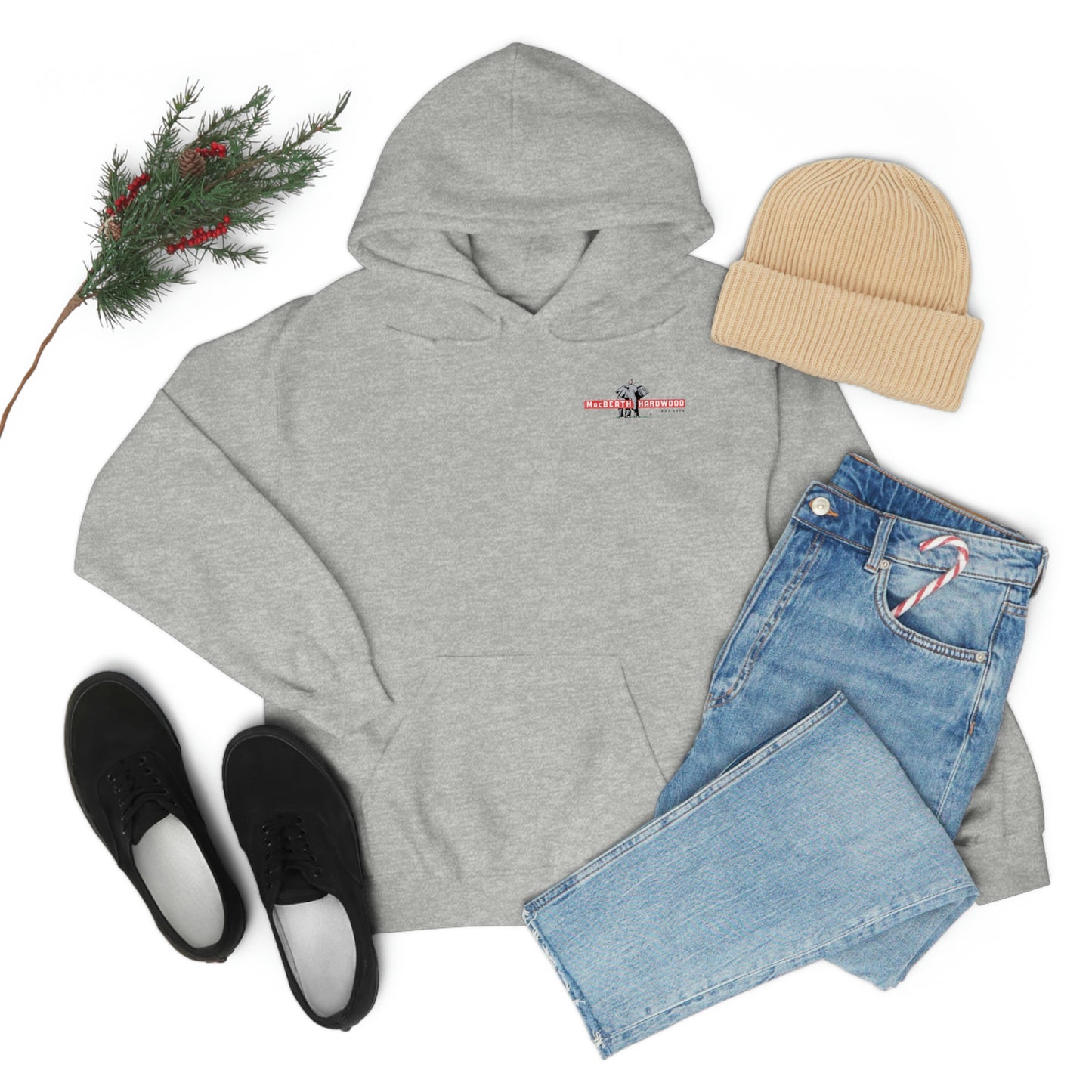 MacBeath Hardwood Heavy Blend Hooded Sweatshirt - Left Chest Logo