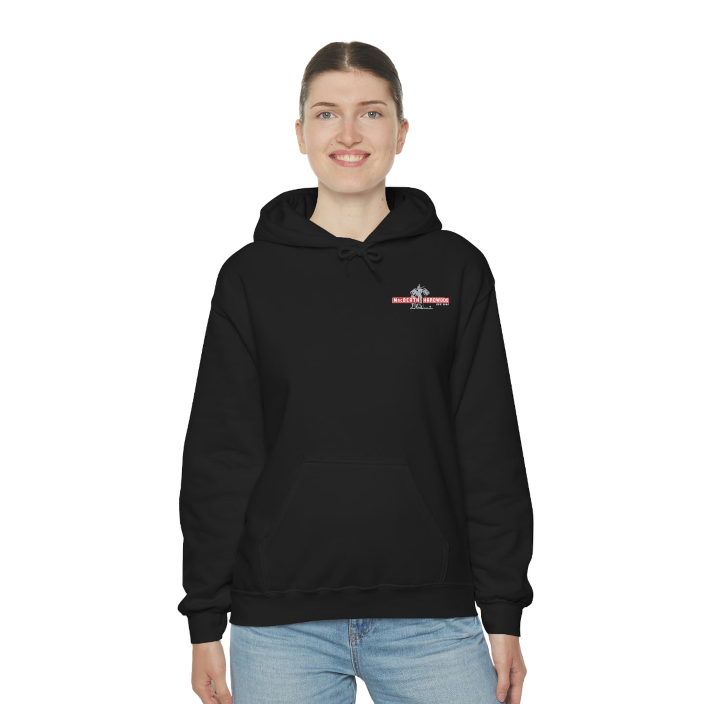 MacBeath Hardwood Heavy Blend Hooded Sweatshirt - Left Chest Logo