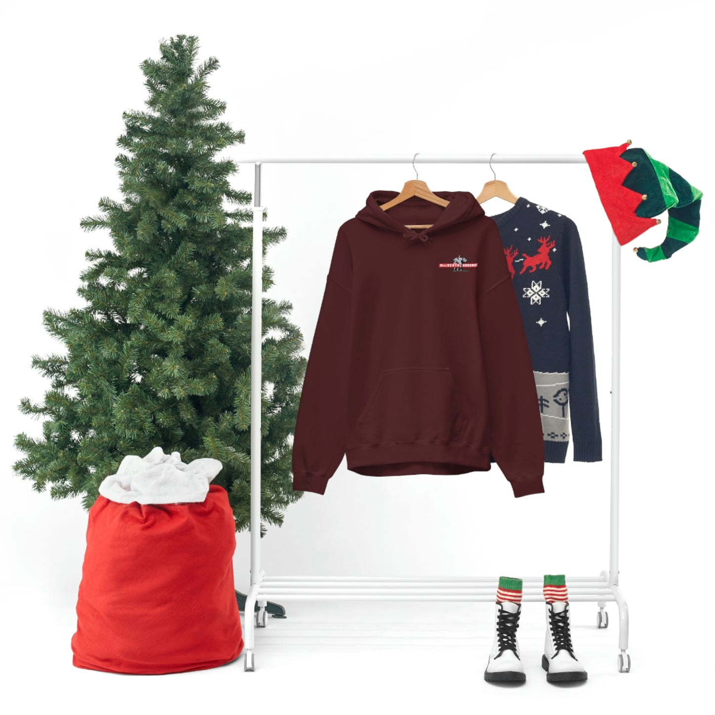 MacBeath Hardwood Heavy Blend Hooded Sweatshirt - Left Chest Logo