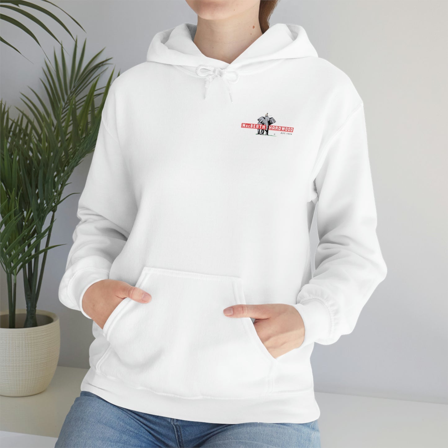 MacBeath Hardwood Heavy Blend Hooded Sweatshirt - Left Chest Logo