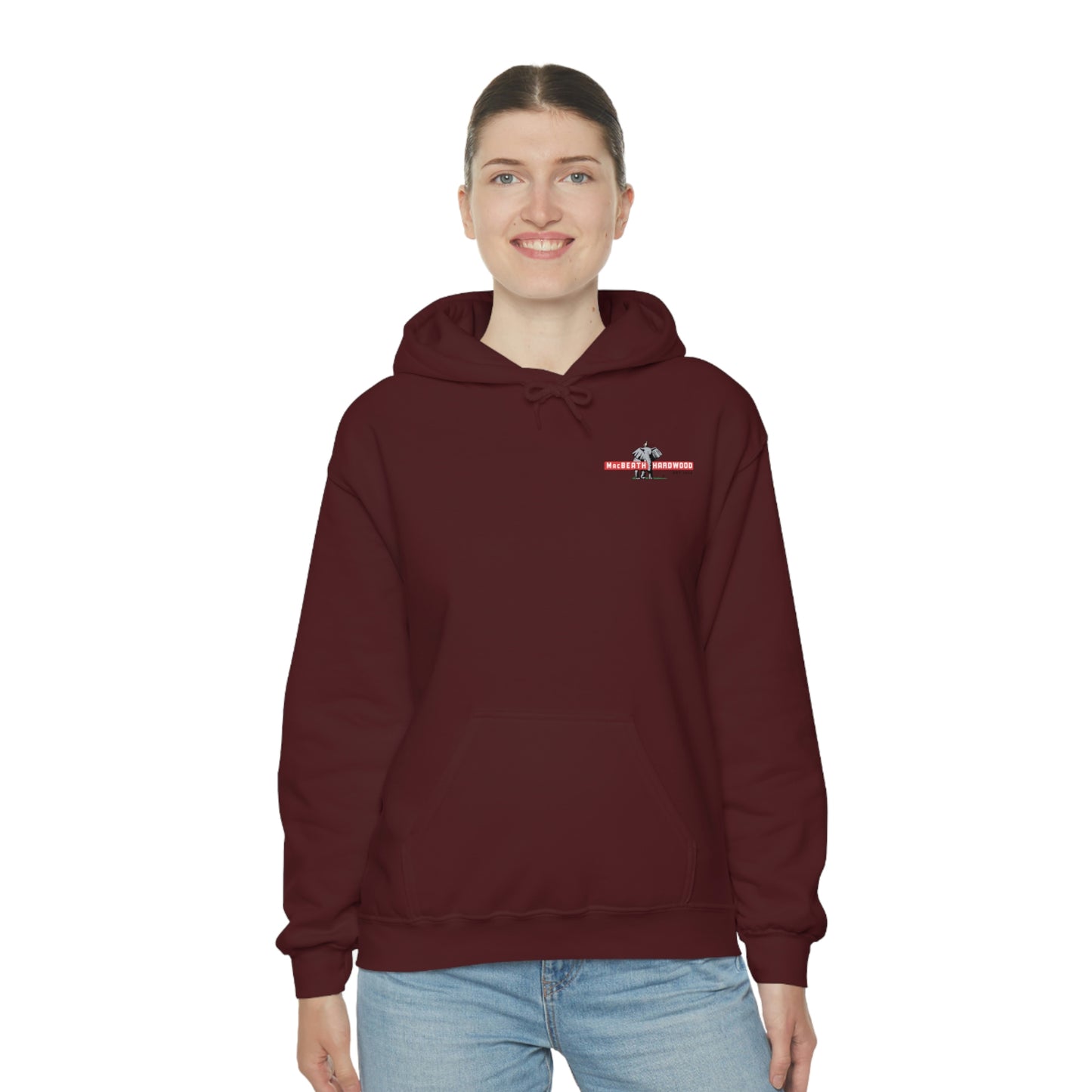MacBeath Hardwood Heavy Blend Hooded Sweatshirt - Left Chest Logo