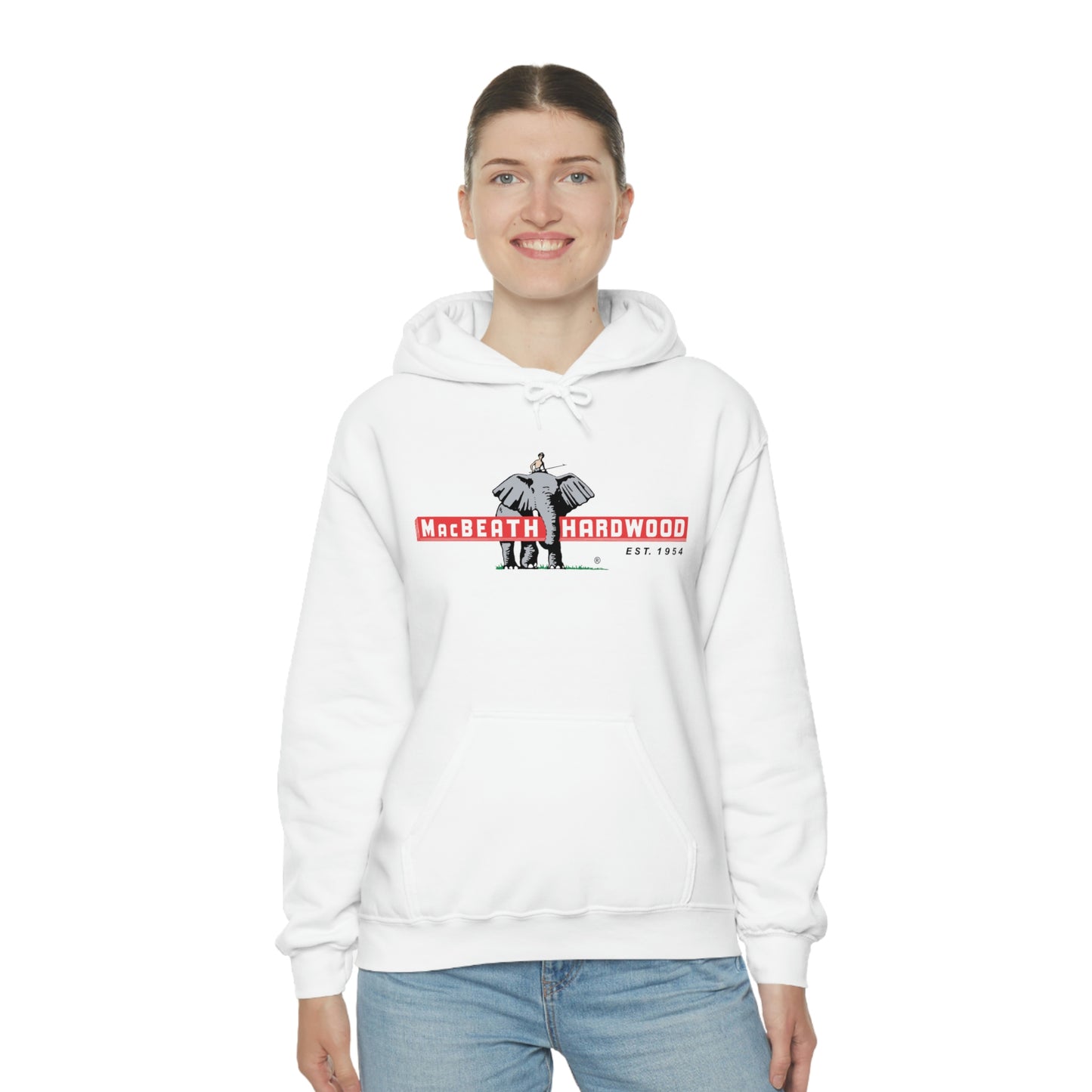 MacBeath Hardwood Heavy Blend Hooded Sweatshirt - Front Logo