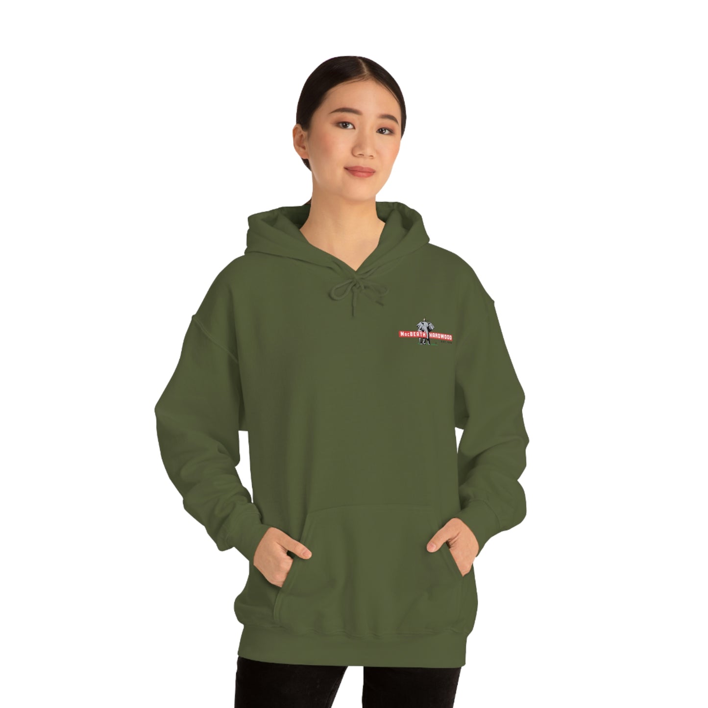 MacBeath Hardwood Heavy Blend Hooded Sweatshirt - Left Chest Logo