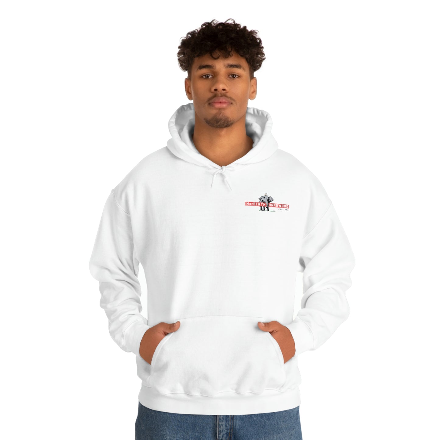 MacBeath Hardwood Heavy Blend Hooded Sweatshirt - Left Chest Logo