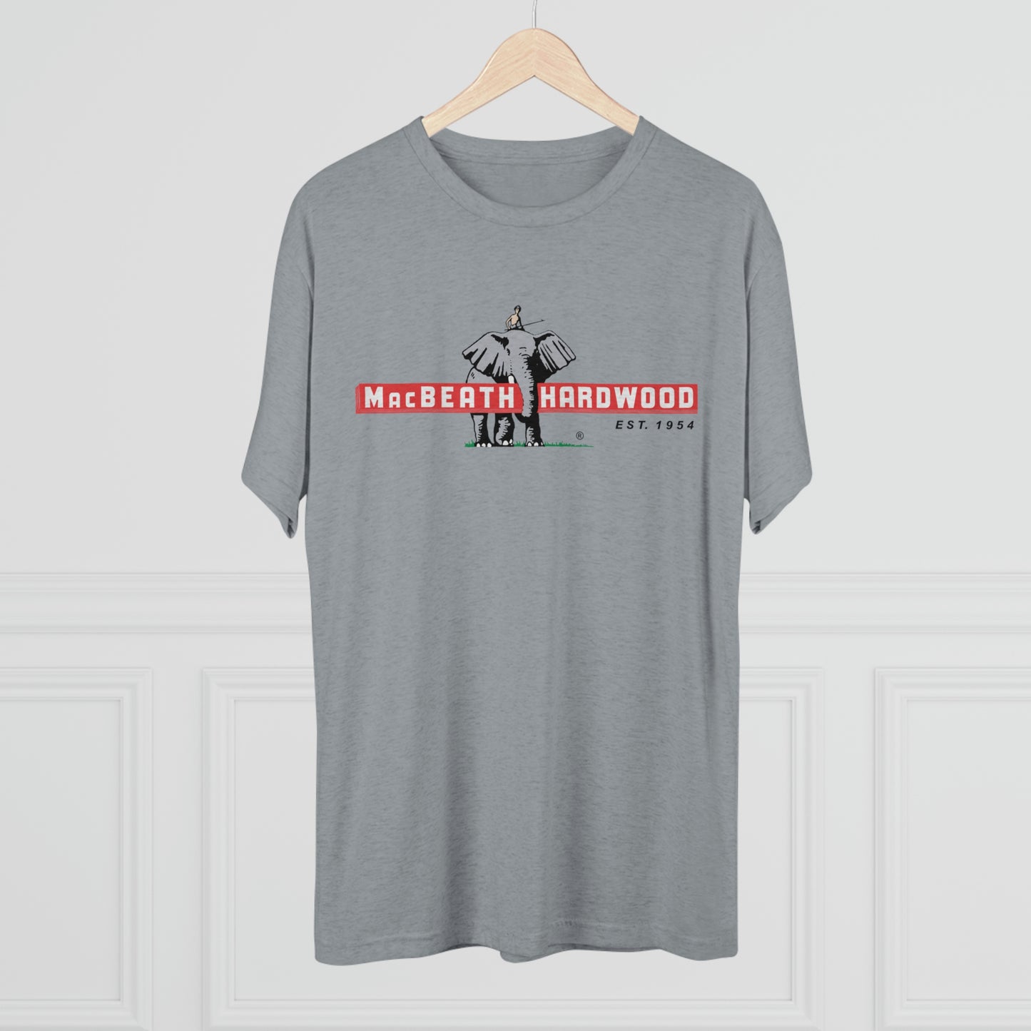 MacBeath Hardwood Soft Tri-Blend Crew Tee - Front Logo
