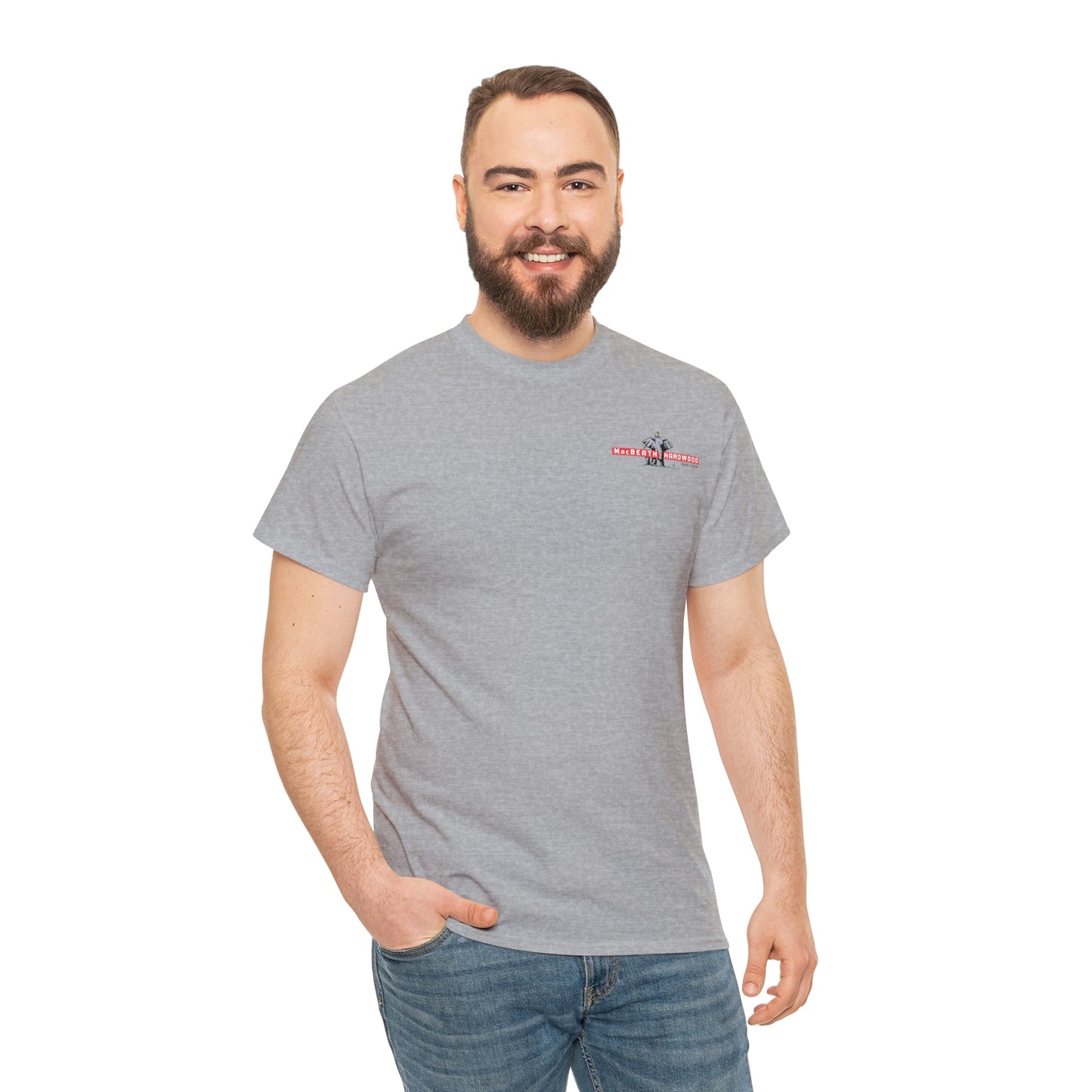 MacBeath Hardwood Heavy Cotton Tee - Left Chest Logo
