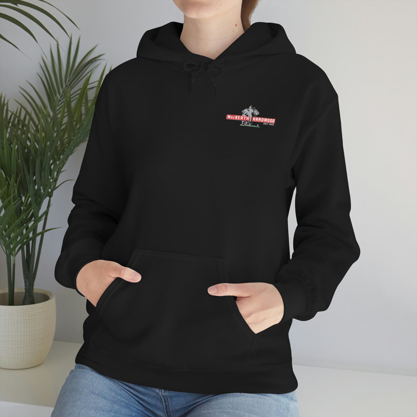MacBeath Hardwood Heavy Blend Hooded Sweatshirt - Left Chest Logo