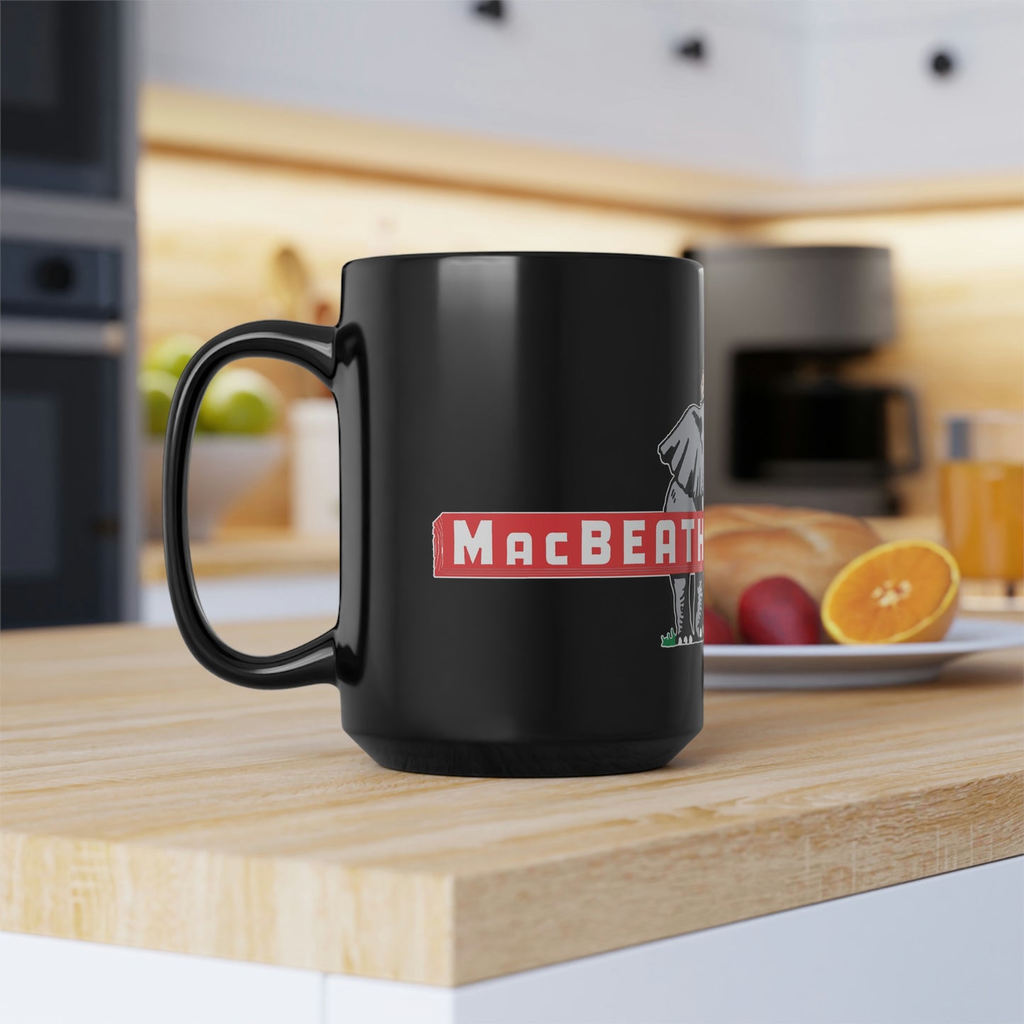 MacBeath Hardwood Black Coffee Mug, 15oz
