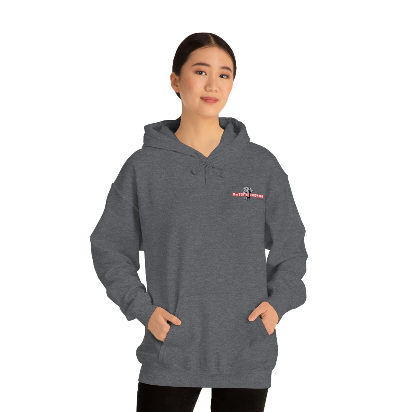 MacBeath Hardwood Heavy Blend Hooded Sweatshirt - Left Chest Logo