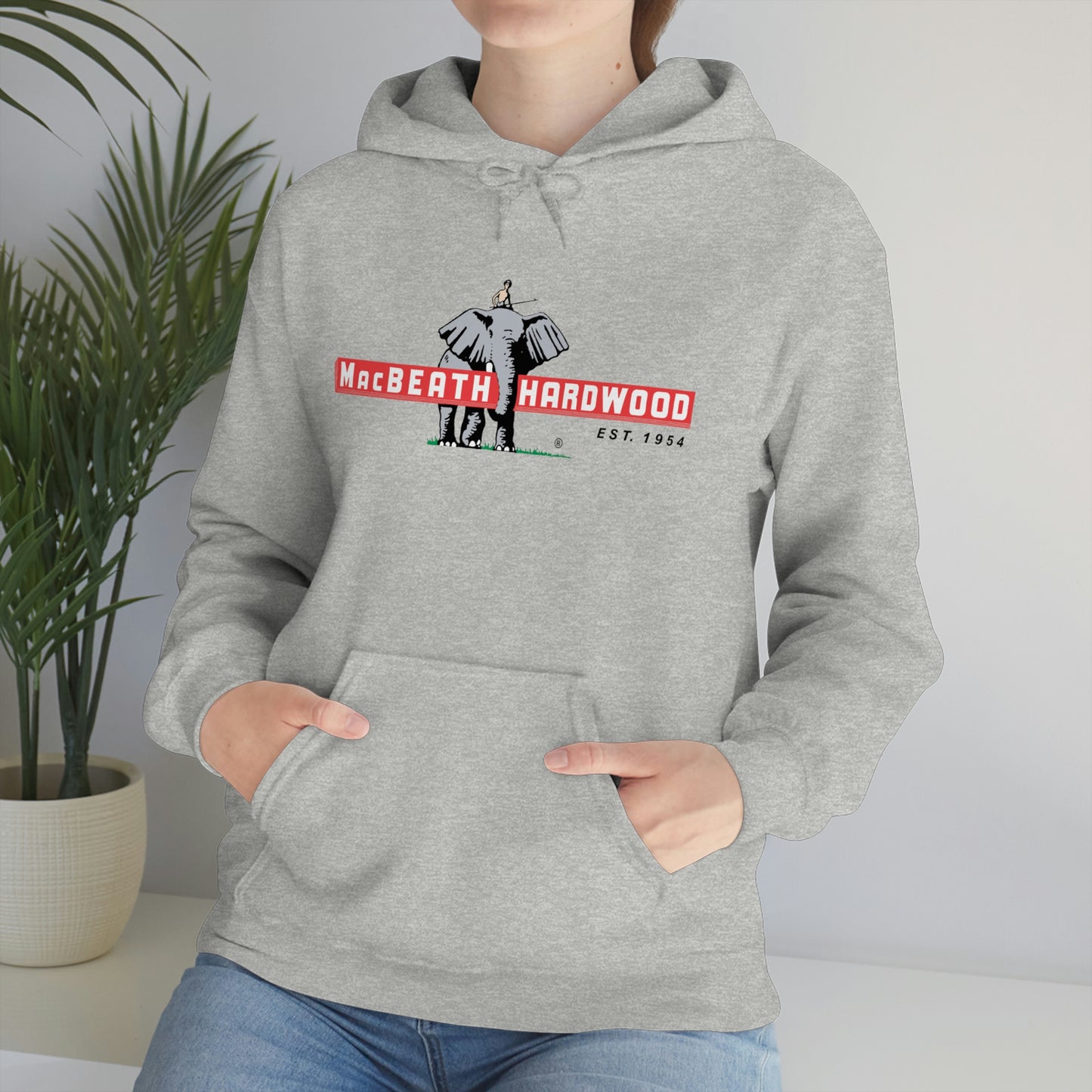 MacBeath Hardwood Heavy Blend Hooded Sweatshirt - Front Logo