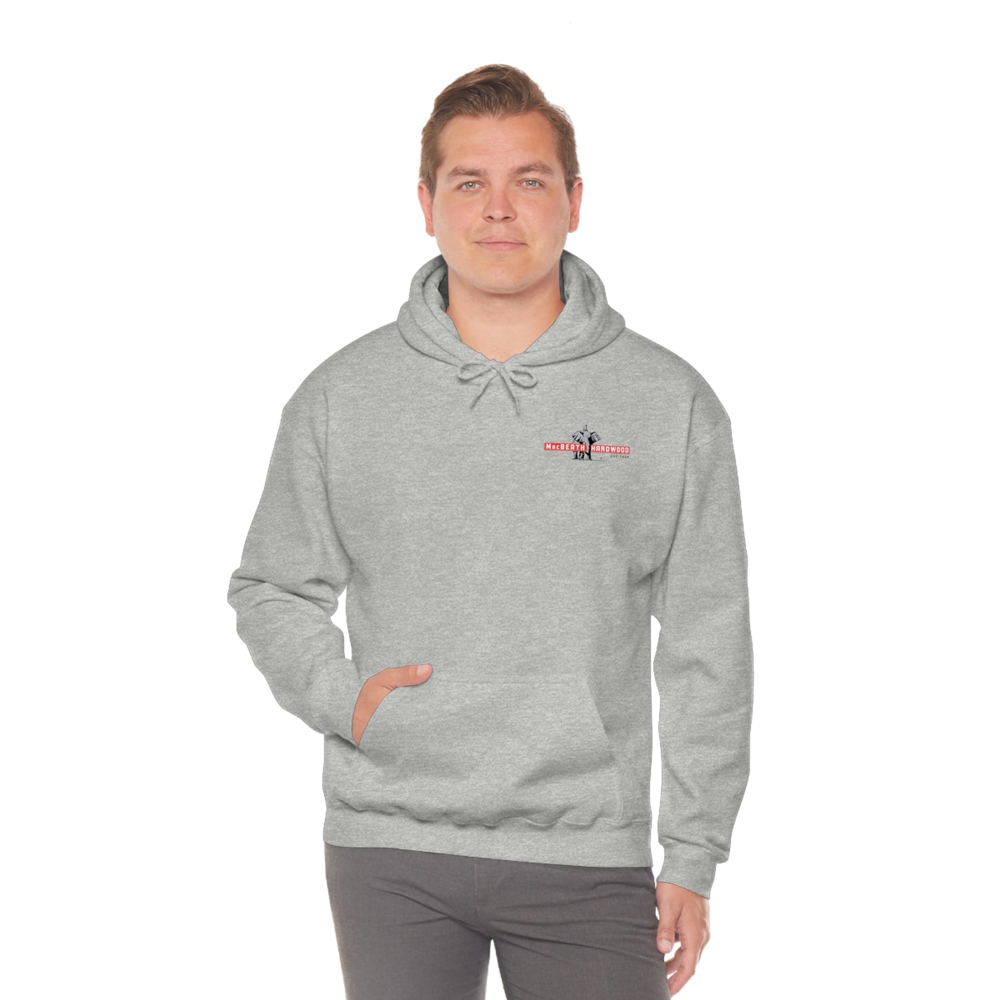 MacBeath Hardwood Heavy Blend Hooded Sweatshirt - Left Chest Logo