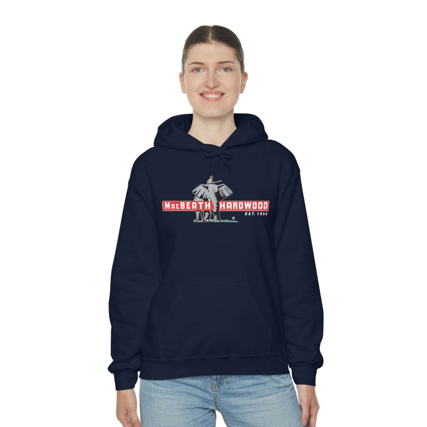 MacBeath Hardwood Heavy Blend Hooded Sweatshirt - Front Logo