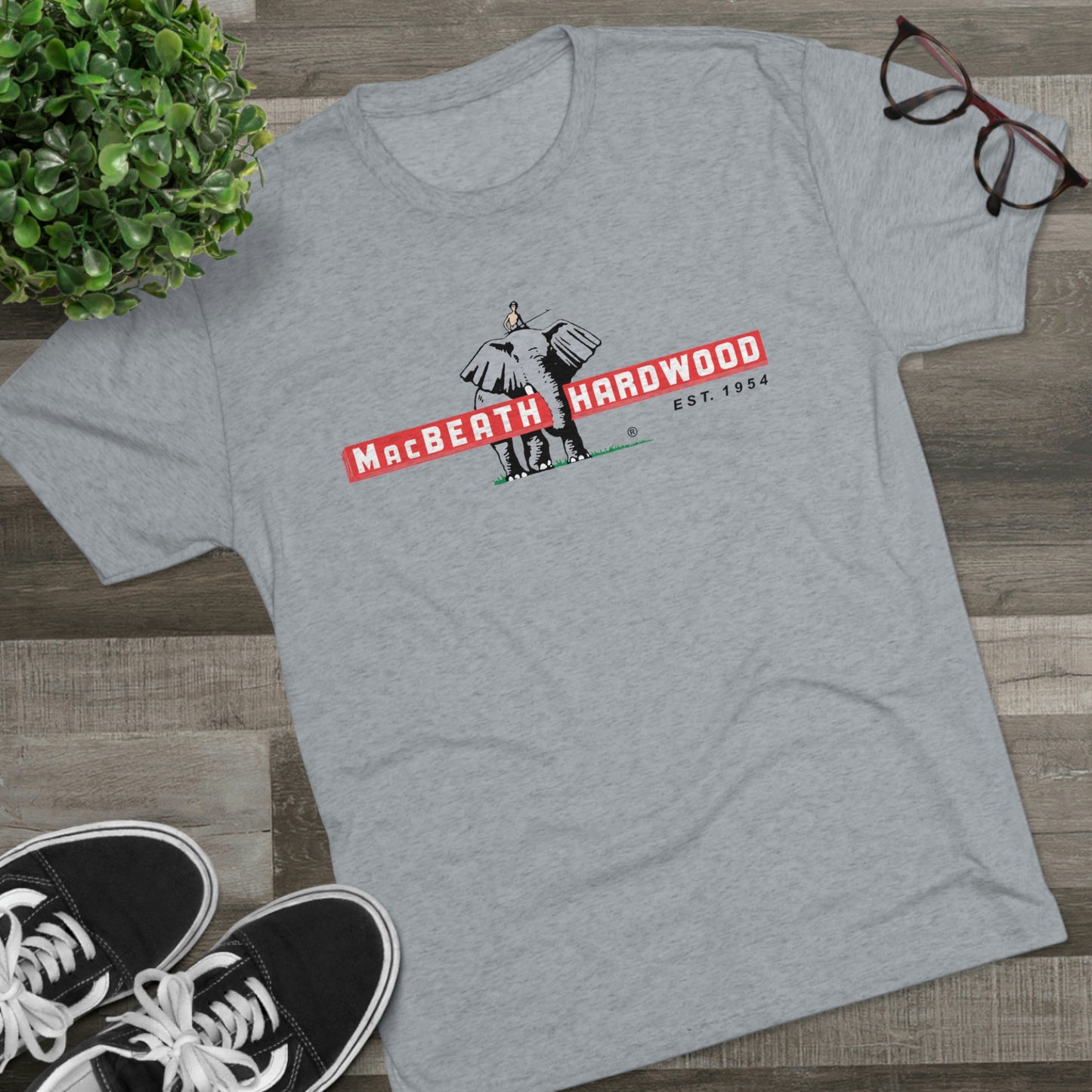 MacBeath Hardwood Soft Tri-Blend Crew Tee - Front Logo
