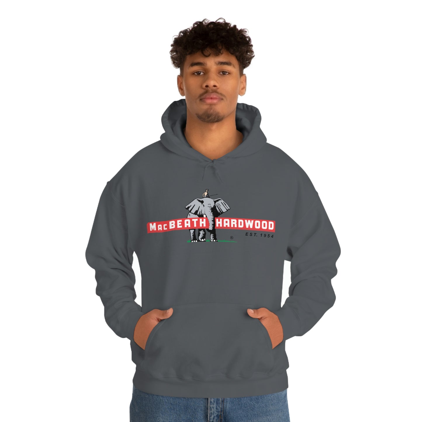 MacBeath Hardwood Heavy Blend Hooded Sweatshirt - Front Logo