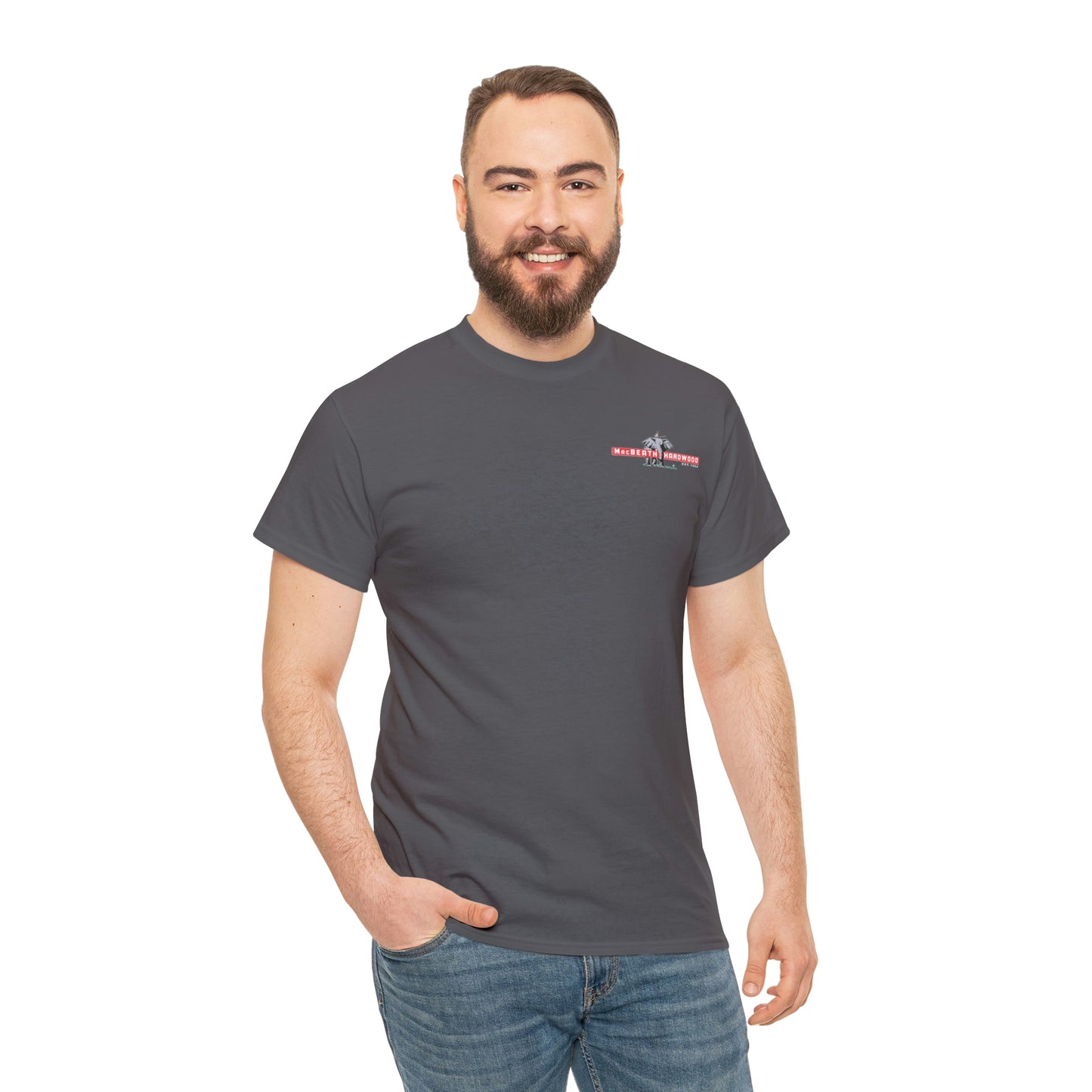 MacBeath Hardwood Heavy Cotton Tee - Left Chest Logo