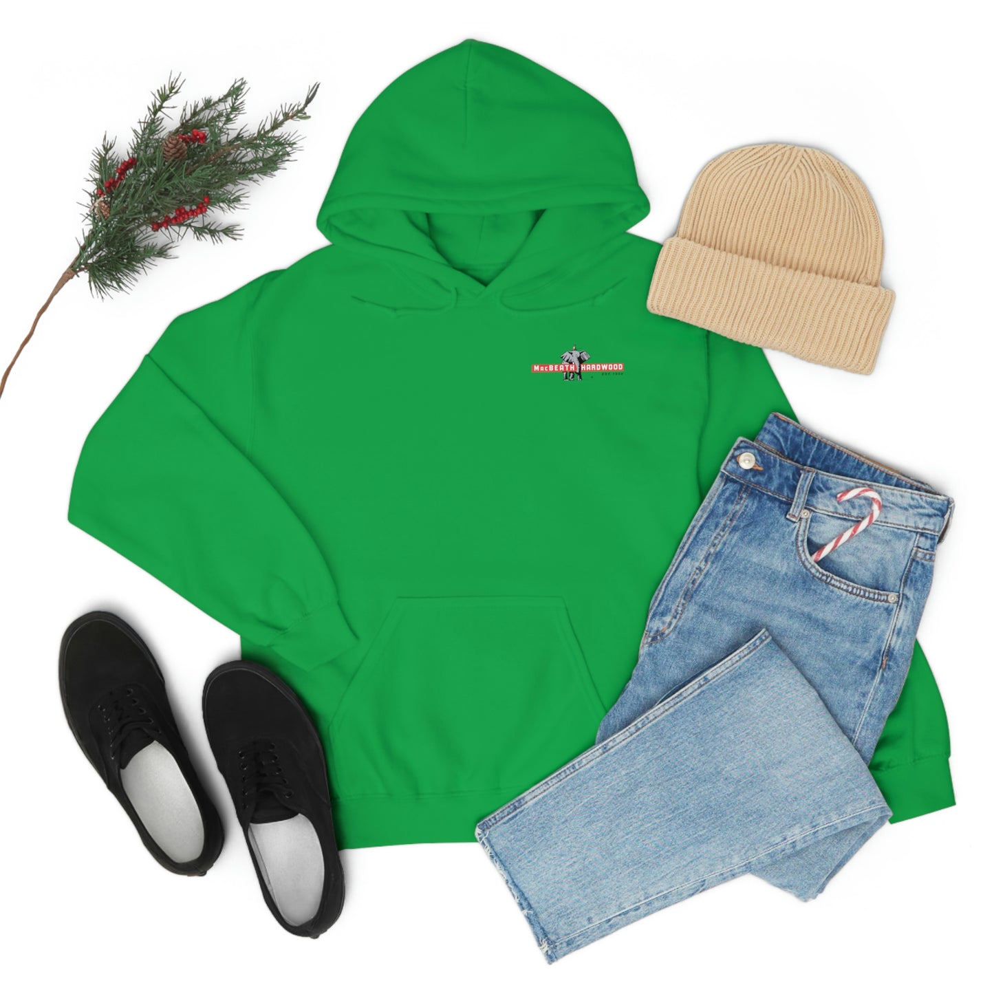 MacBeath Hardwood Heavy Blend Hooded Sweatshirt - Left Chest Logo