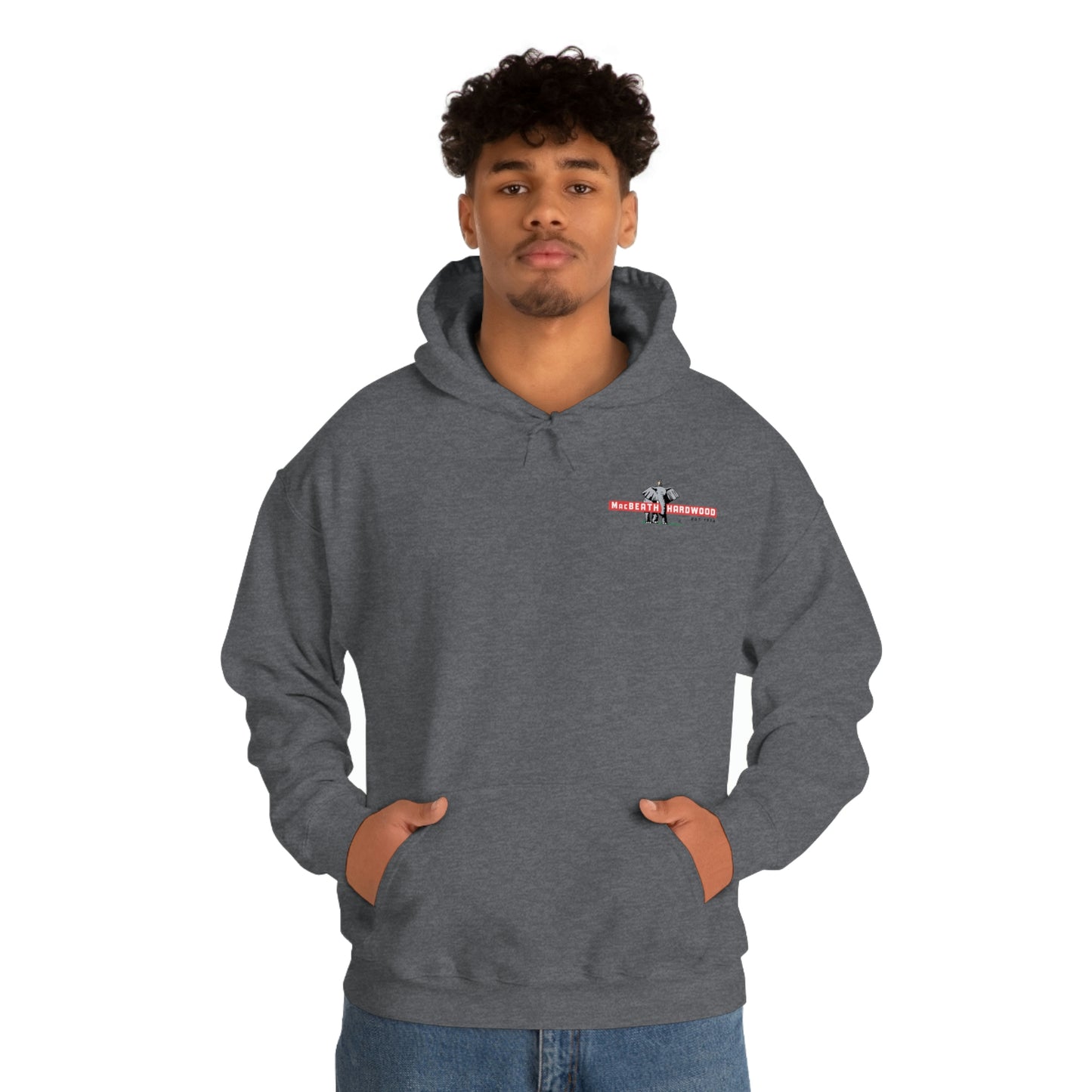 MacBeath Hardwood Heavy Blend Hooded Sweatshirt - Left Chest Logo