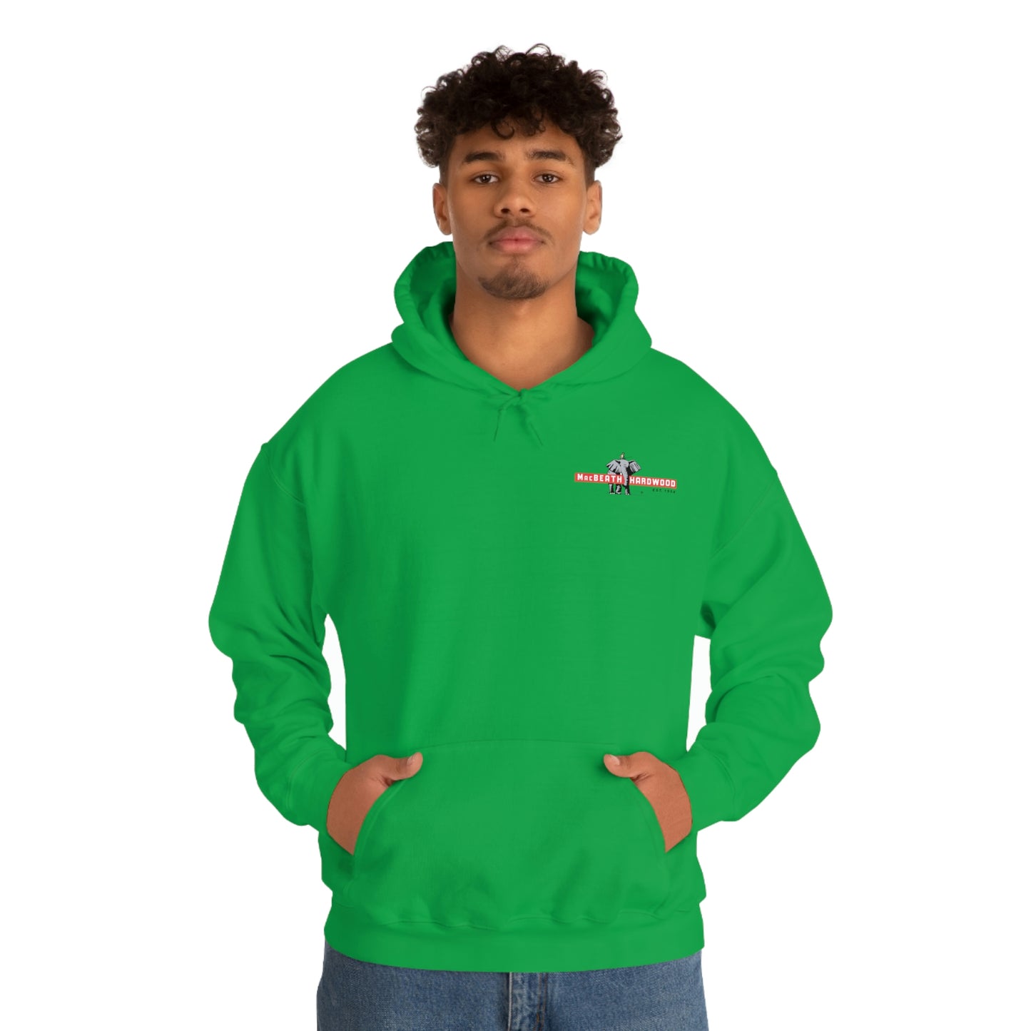 MacBeath Hardwood Heavy Blend Hooded Sweatshirt - Left Chest Logo
