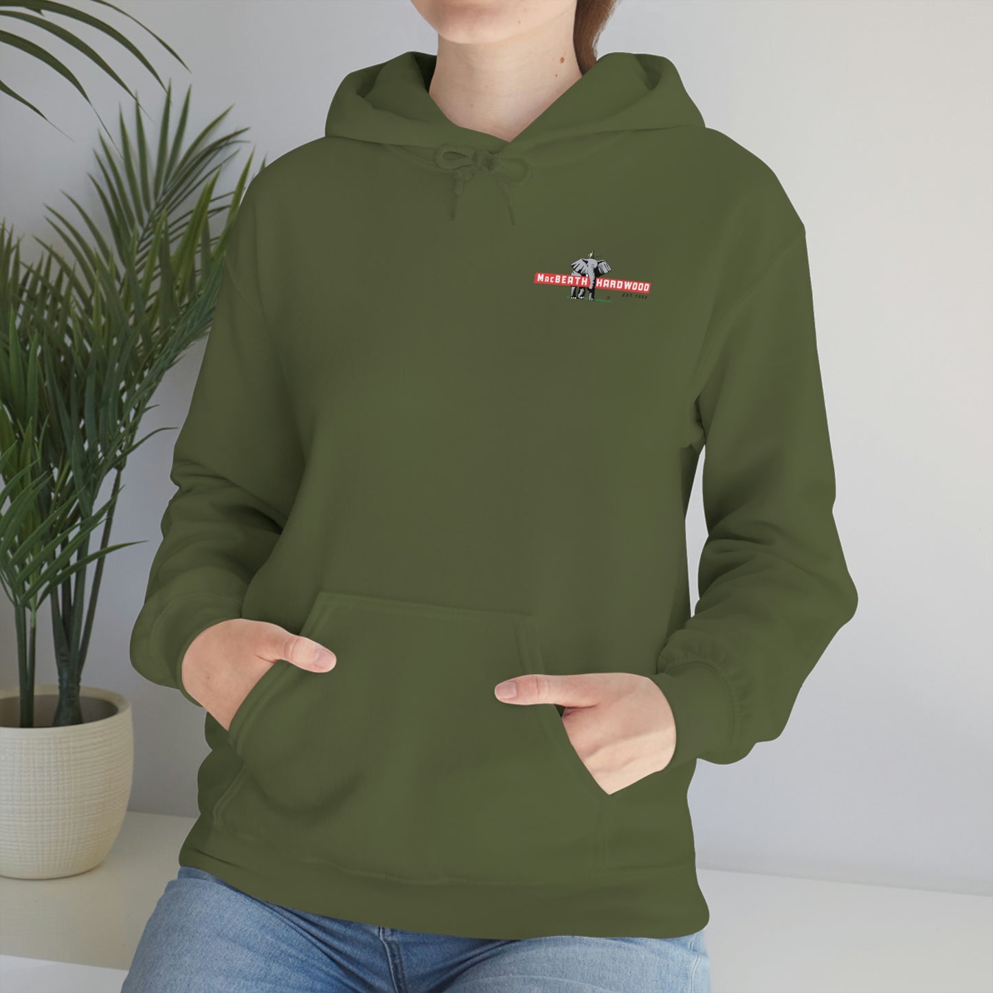 MacBeath Hardwood Heavy Blend Hooded Sweatshirt - Left Chest Logo