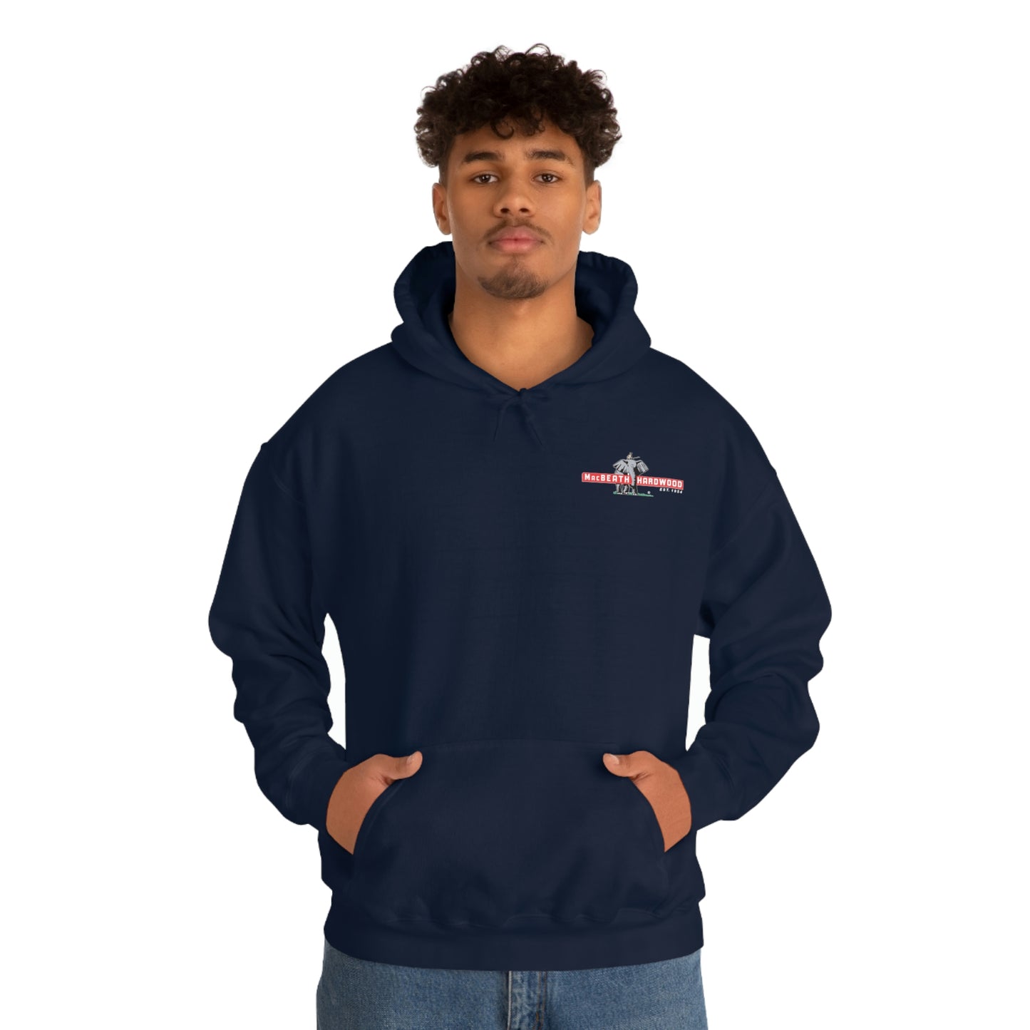 MacBeath Hardwood Heavy Blend Hooded Sweatshirt - Left Chest Logo