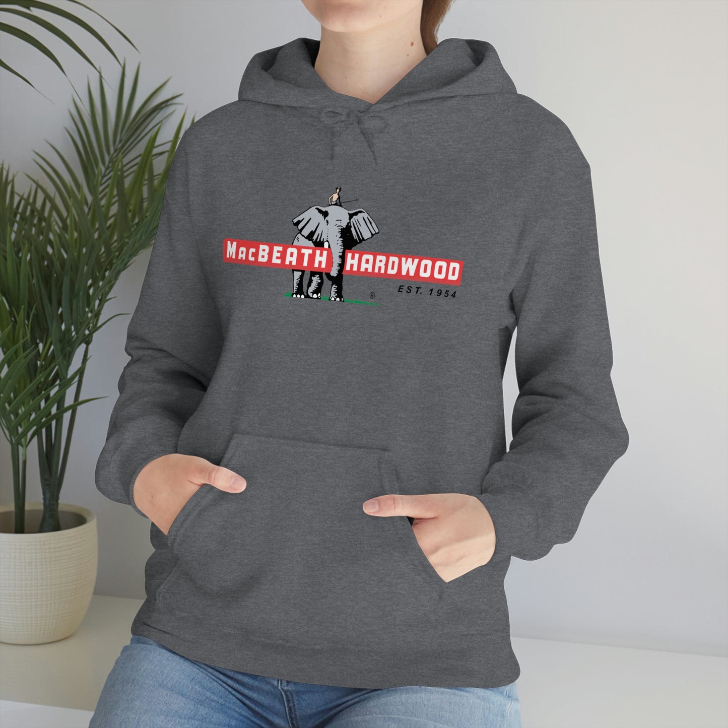 MacBeath Hardwood Heavy Blend Hooded Sweatshirt - Front Logo