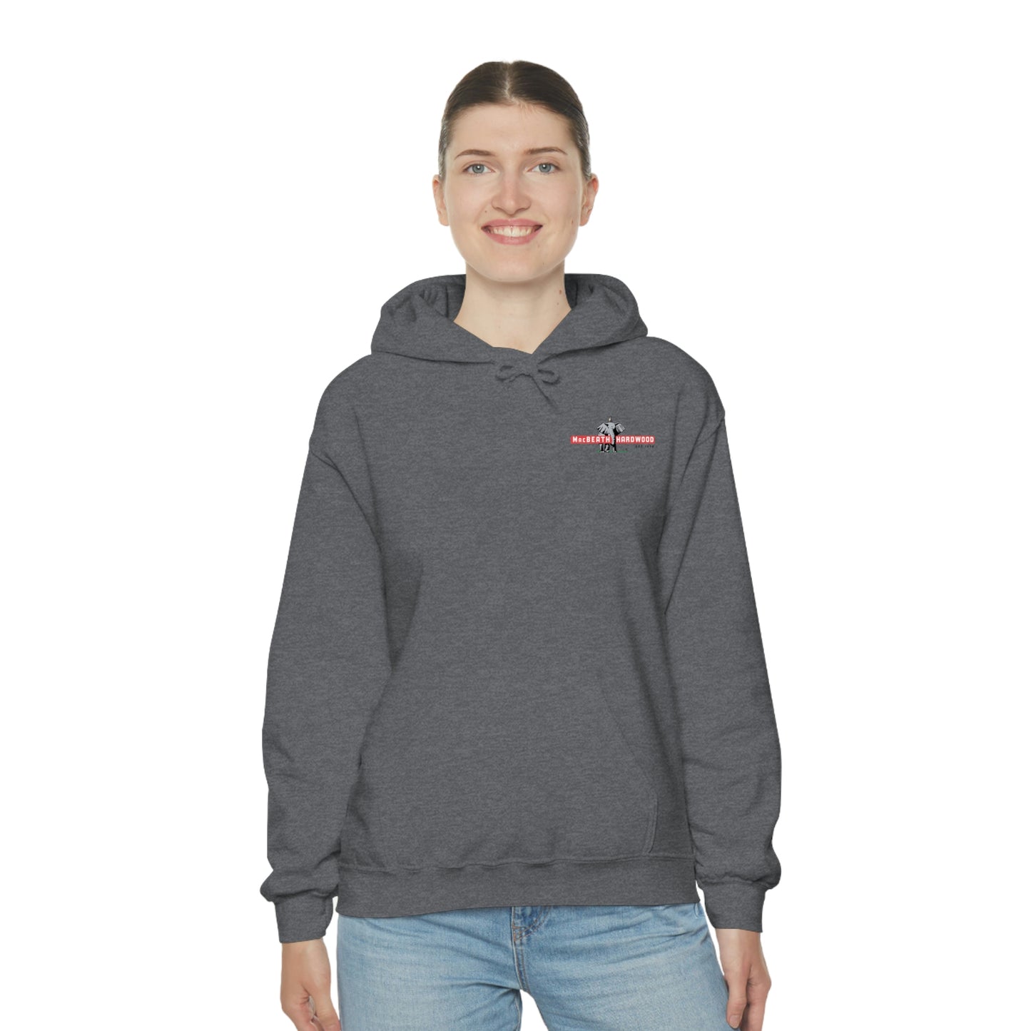 MacBeath Hardwood Heavy Blend Hooded Sweatshirt - Left Chest Logo