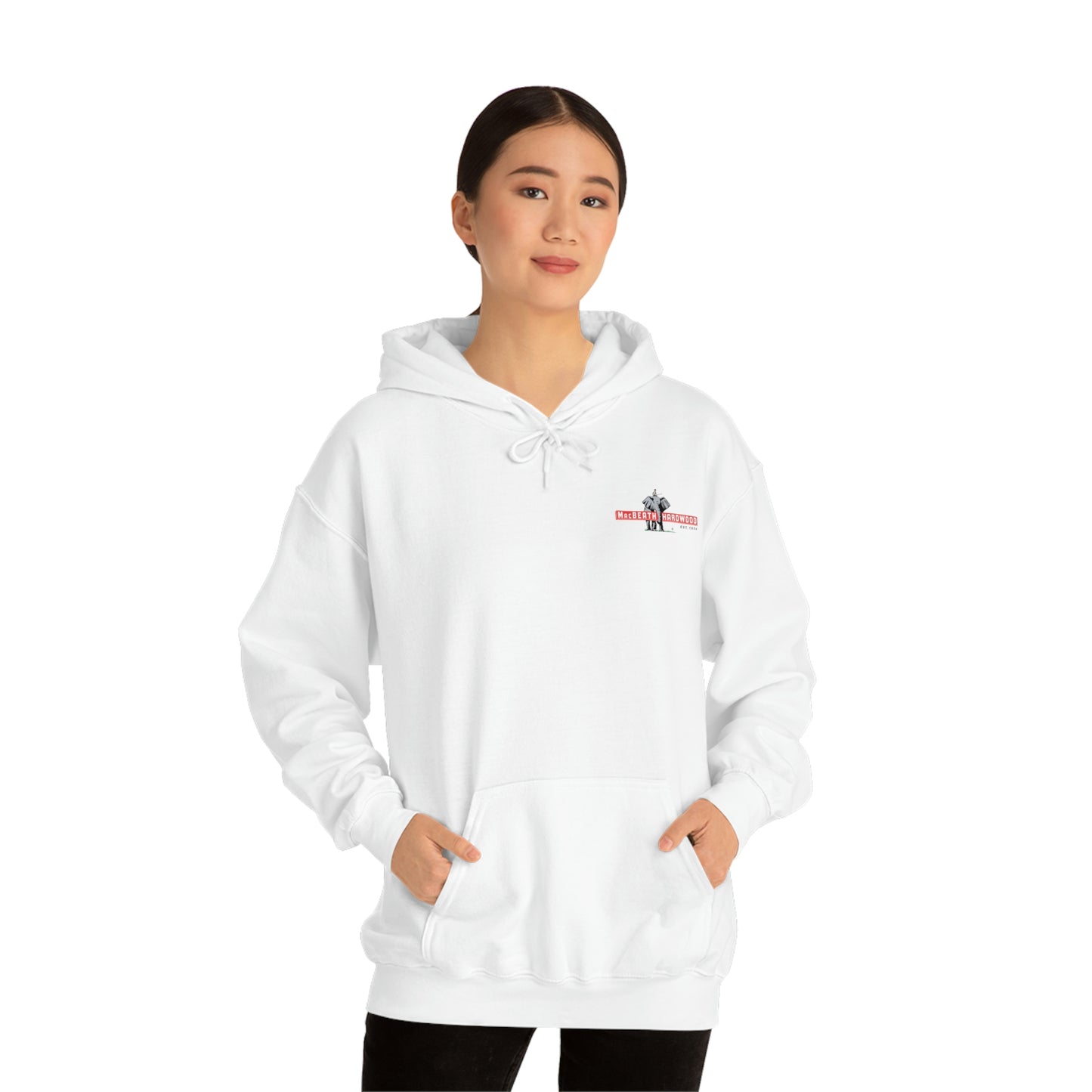 MacBeath Hardwood Heavy Blend Hooded Sweatshirt - Left Chest Logo
