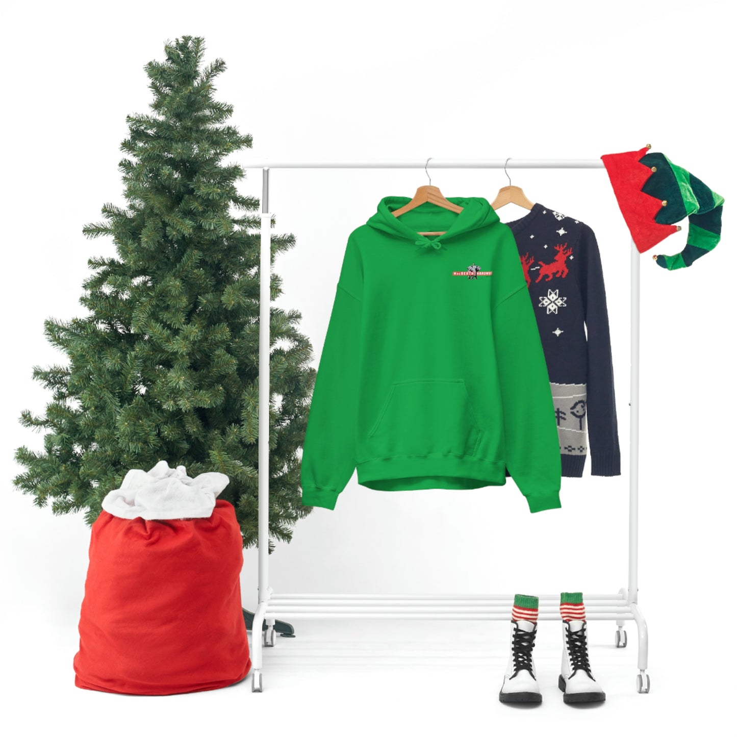 MacBeath Hardwood Heavy Blend Hooded Sweatshirt - Left Chest Logo