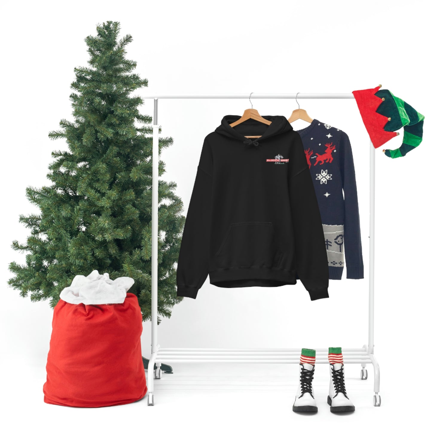 MacBeath Hardwood Heavy Blend Hooded Sweatshirt - Left Chest Logo