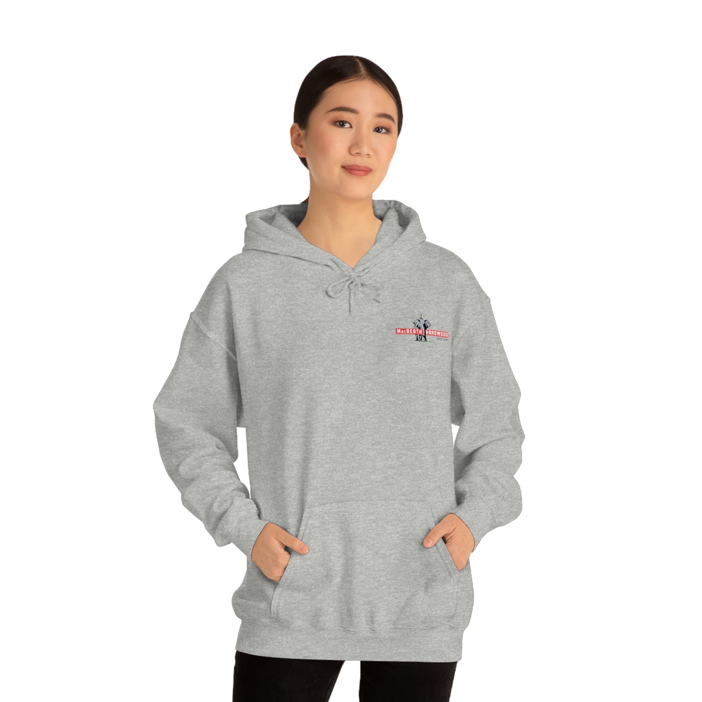 MacBeath Hardwood Heavy Blend Hooded Sweatshirt - Left Chest Logo