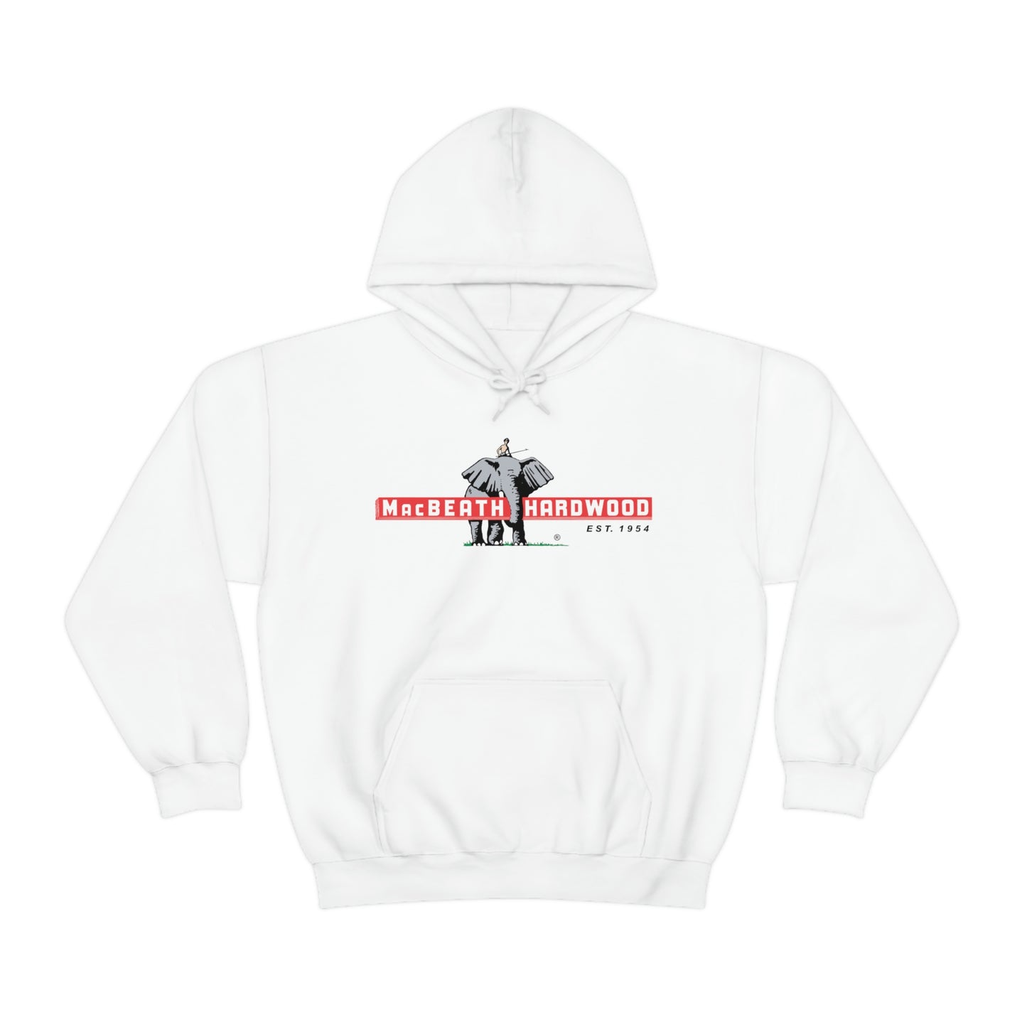 MacBeath Hardwood Heavy Blend Hooded Sweatshirt - Front Logo
