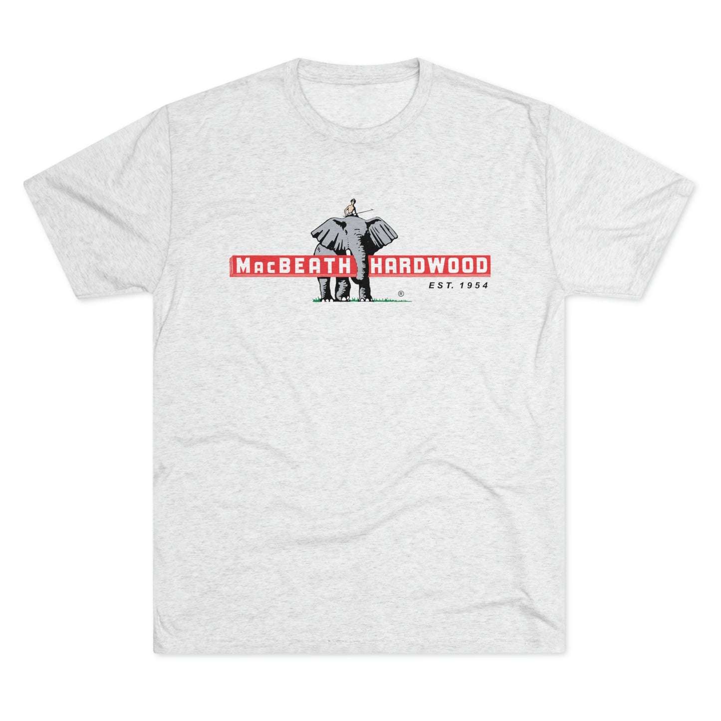 MacBeath Hardwood Soft Tri-Blend Crew Tee - Front Logo