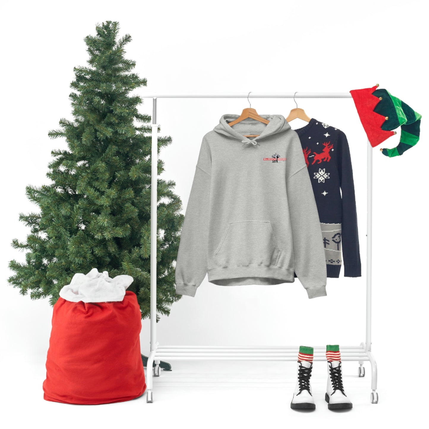 MacBeath Hardwood Heavy Blend Hooded Sweatshirt - Left Chest Logo