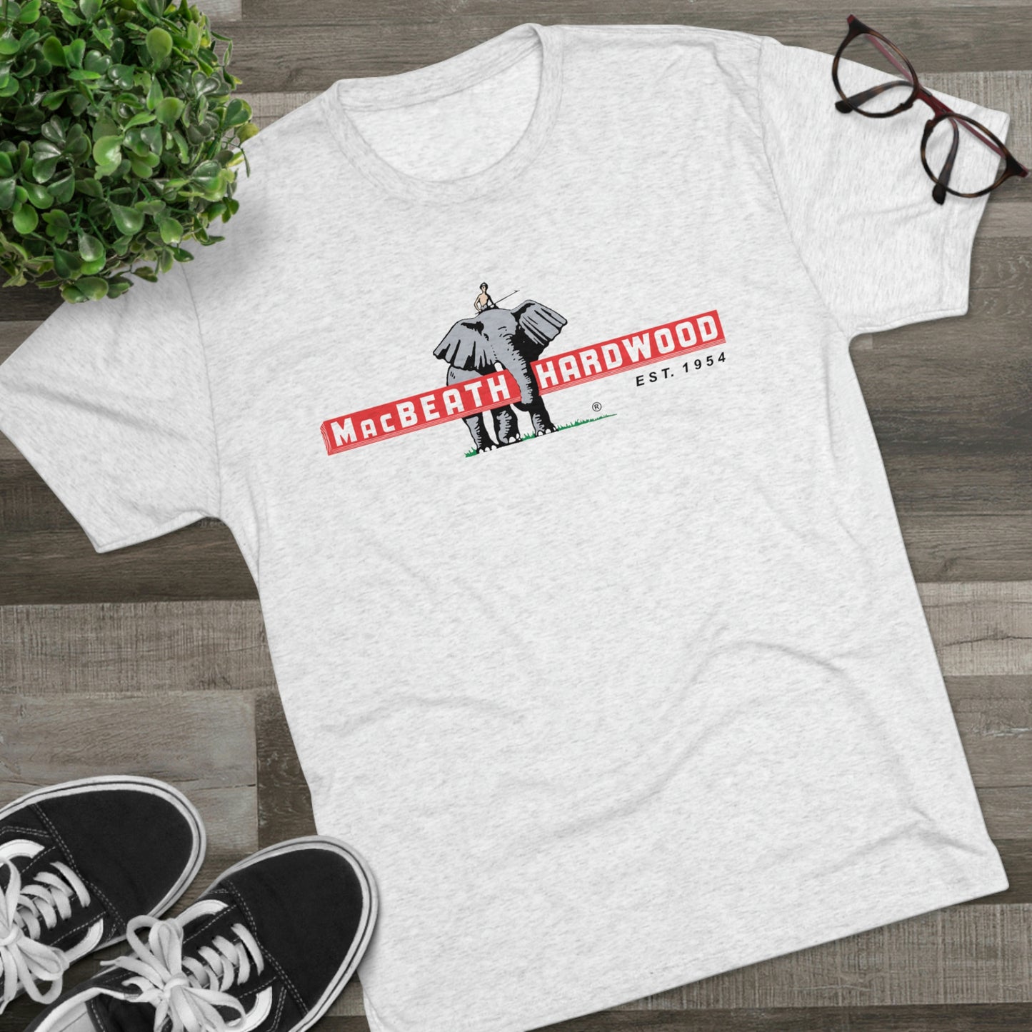 MacBeath Hardwood Soft Tri-Blend Crew Tee - Front Logo