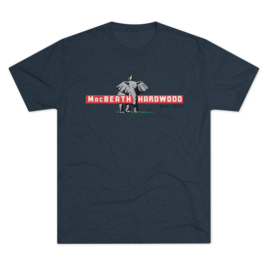 MacBeath Hardwood Soft Tri-Blend Crew Tee - Front Logo