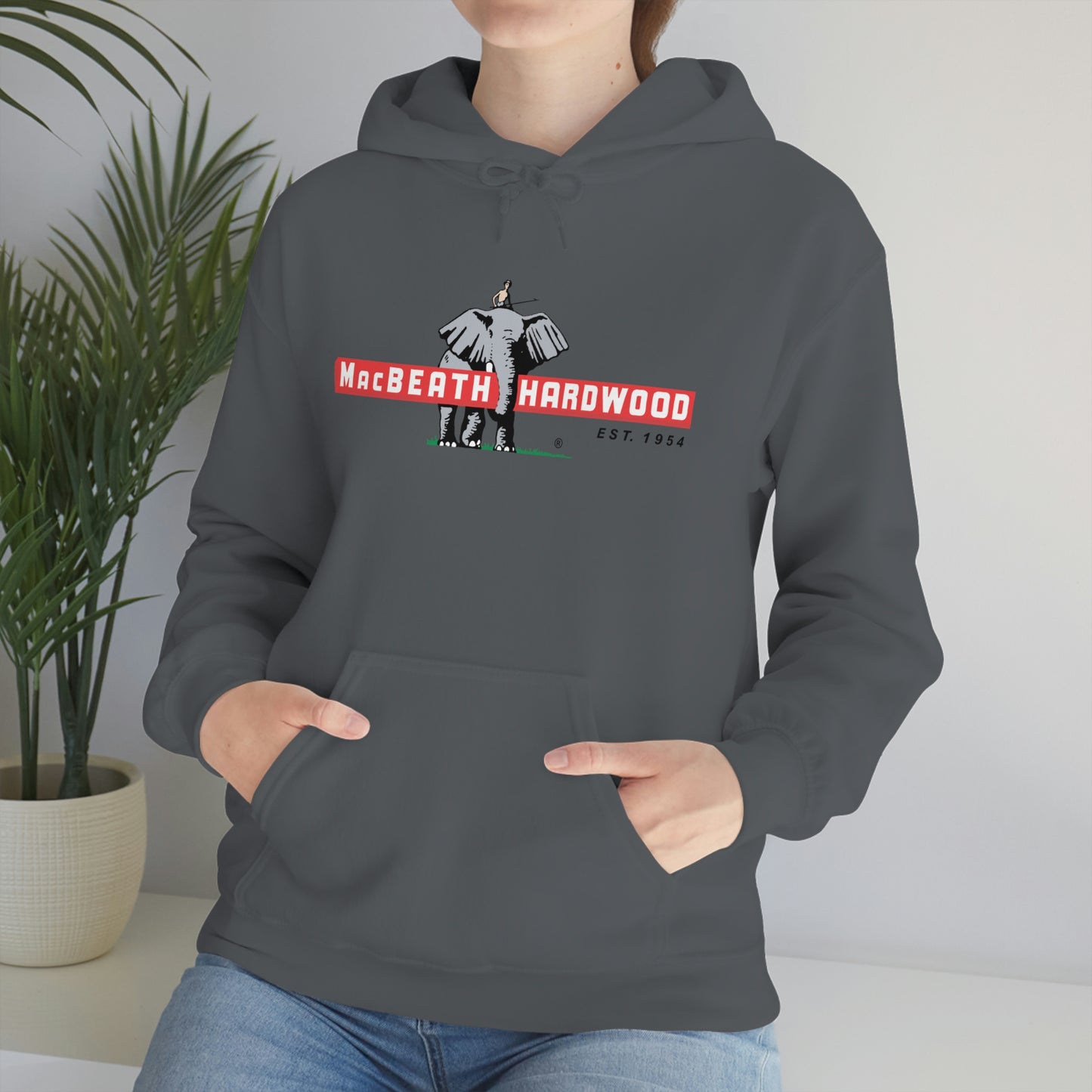MacBeath Hardwood Heavy Blend Hooded Sweatshirt - Front Logo