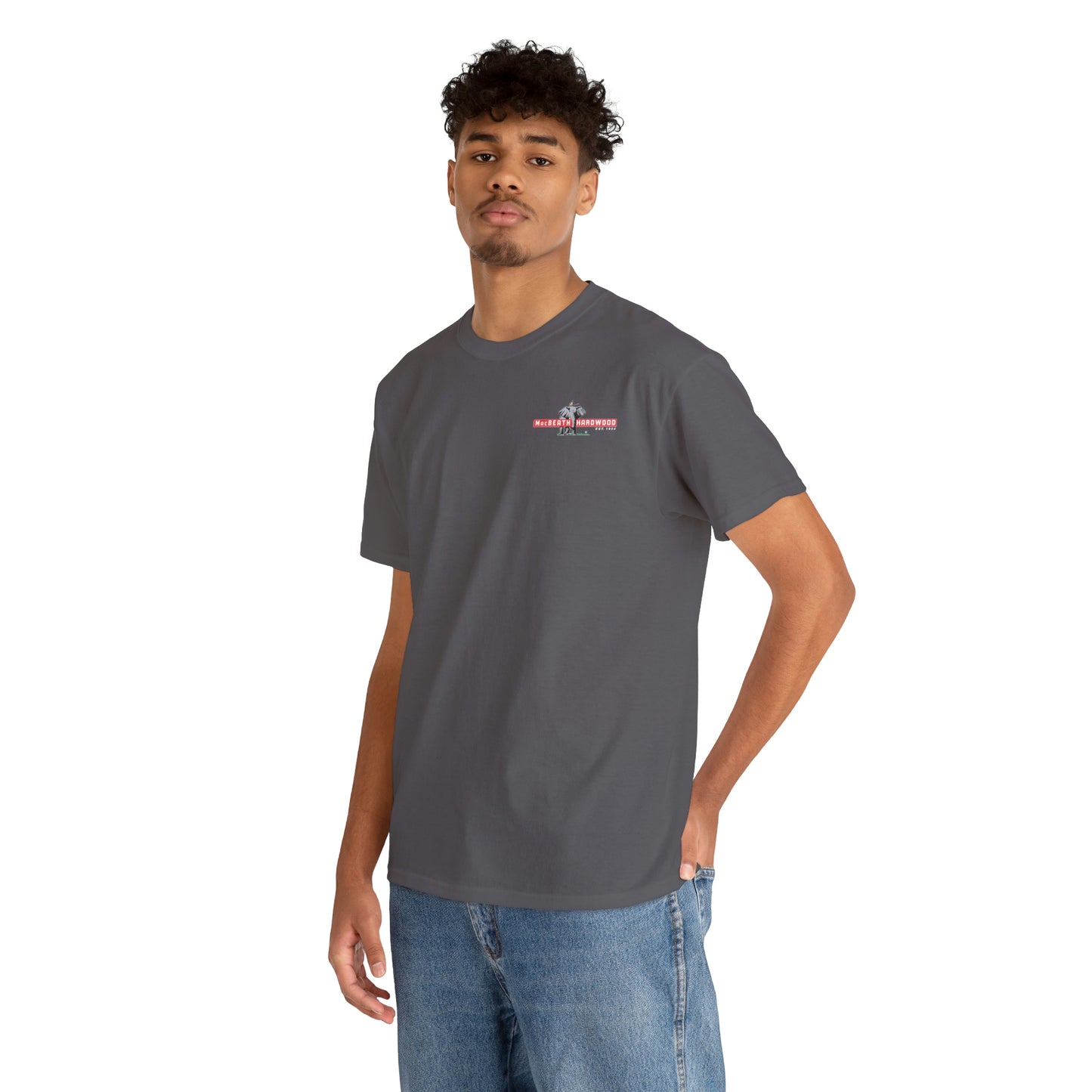 MacBeath Hardwood Heavy Cotton Tee - Left Chest Logo