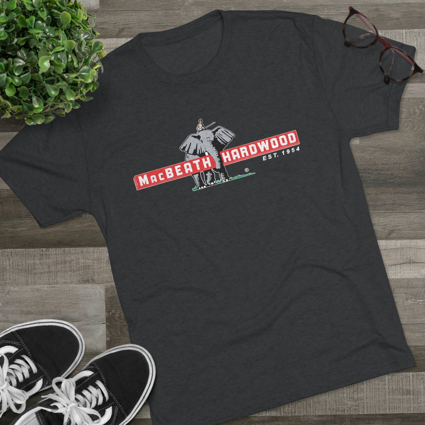 MacBeath Hardwood Soft Tri-Blend Crew Tee - Front Logo