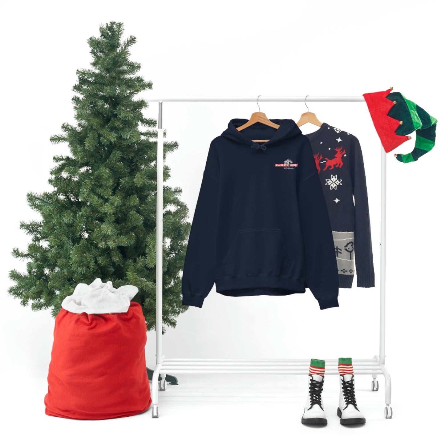MacBeath Hardwood Heavy Blend Hooded Sweatshirt - Left Chest Logo