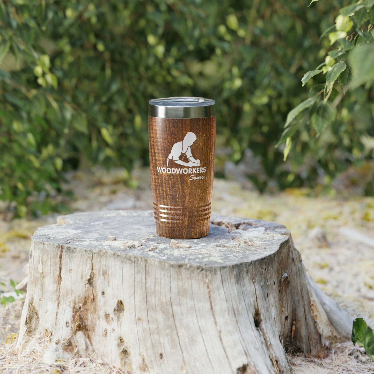 Woodworkers Source Ringneck Tumbler 20oz - Wood Background