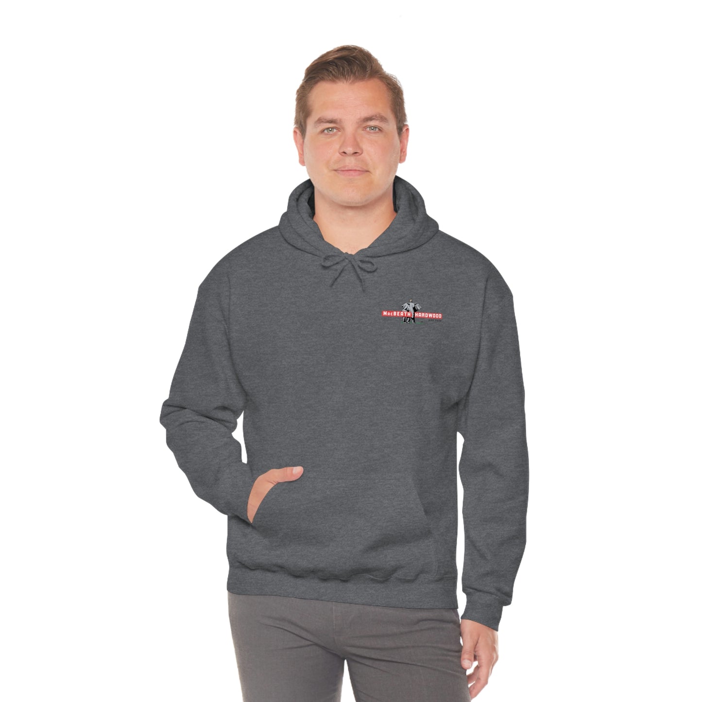 MacBeath Hardwood Heavy Blend Hooded Sweatshirt - Left Chest Logo