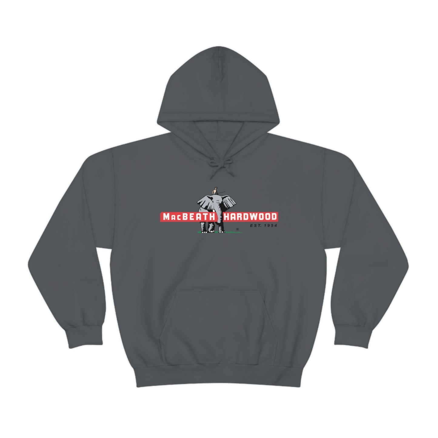 MacBeath Hardwood Heavy Blend Hooded Sweatshirt - Front Logo
