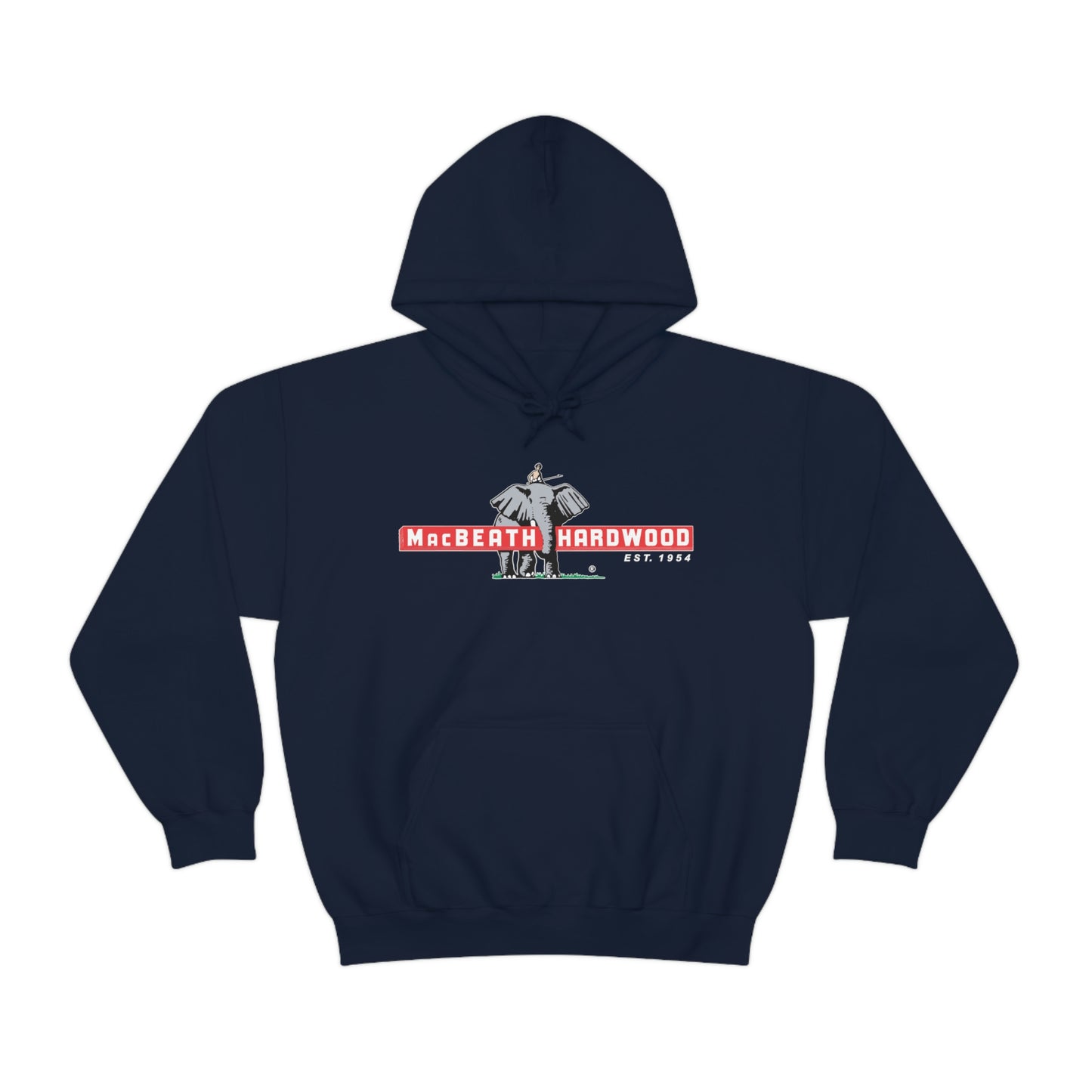 MacBeath Hardwood Heavy Blend Hooded Sweatshirt - Front Logo