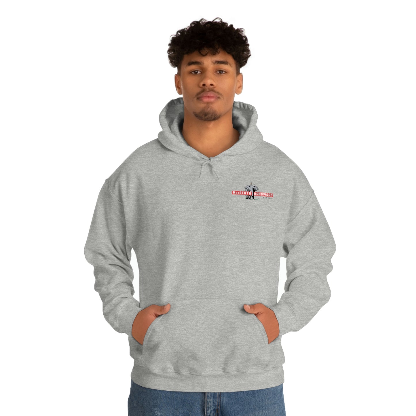 MacBeath Hardwood Heavy Blend Hooded Sweatshirt - Left Chest Logo
