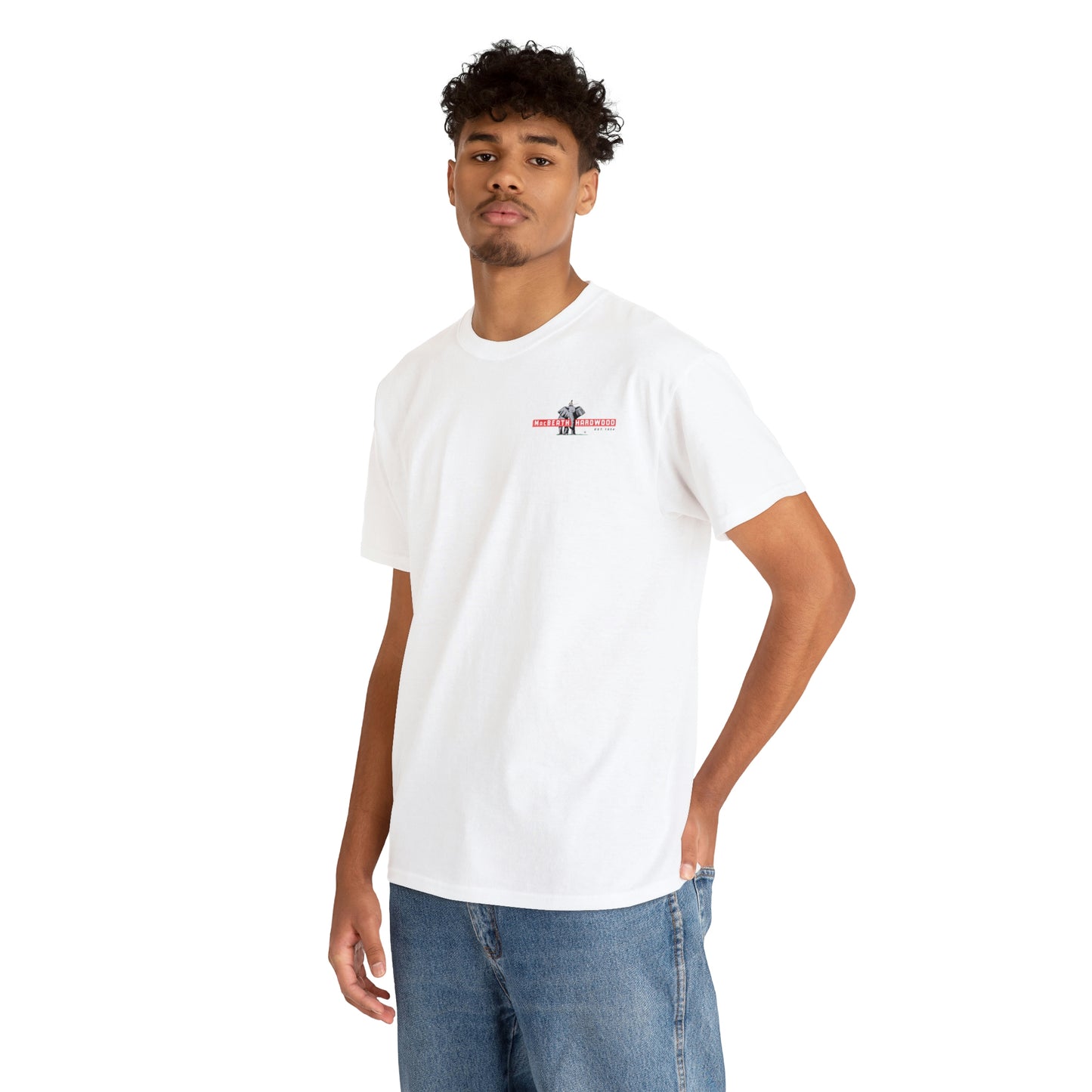 MacBeath Hardwood Heavy Cotton Tee - Left Chest Logo